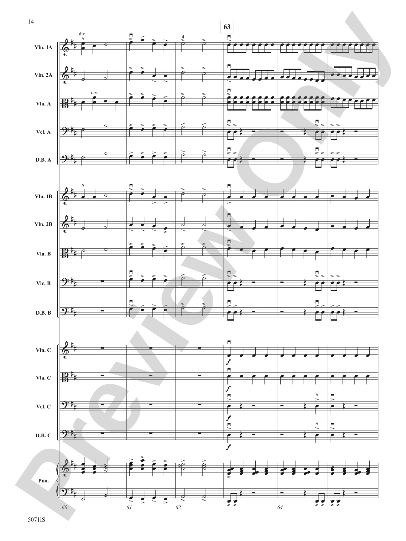 Golden Grove: String Orchestra Conductor Score & Parts