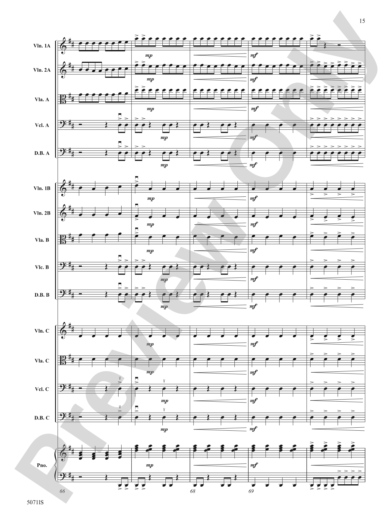 Golden Grove: String Orchestra Conductor Score & Parts