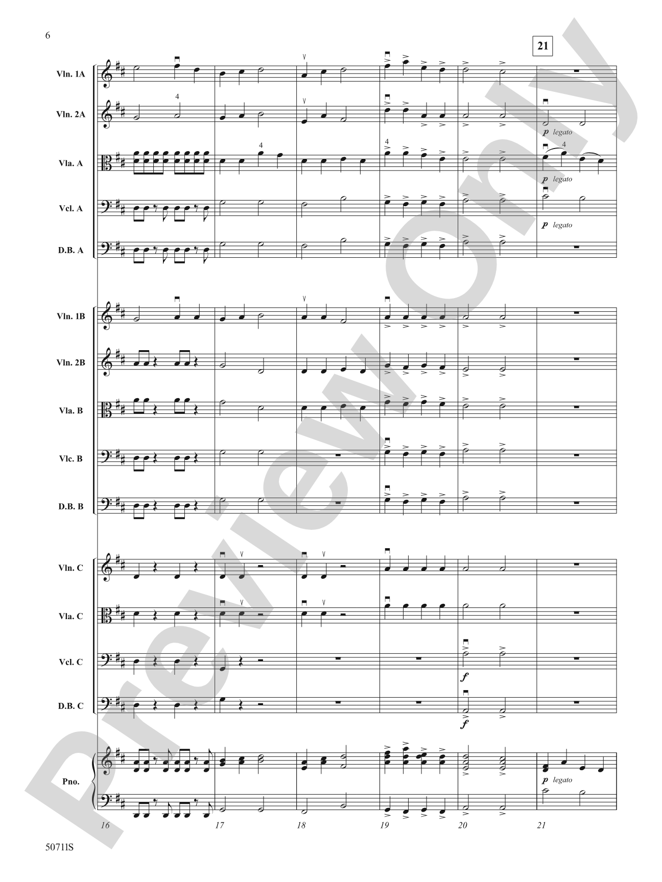 Golden Grove: String Orchestra Conductor Score & Parts