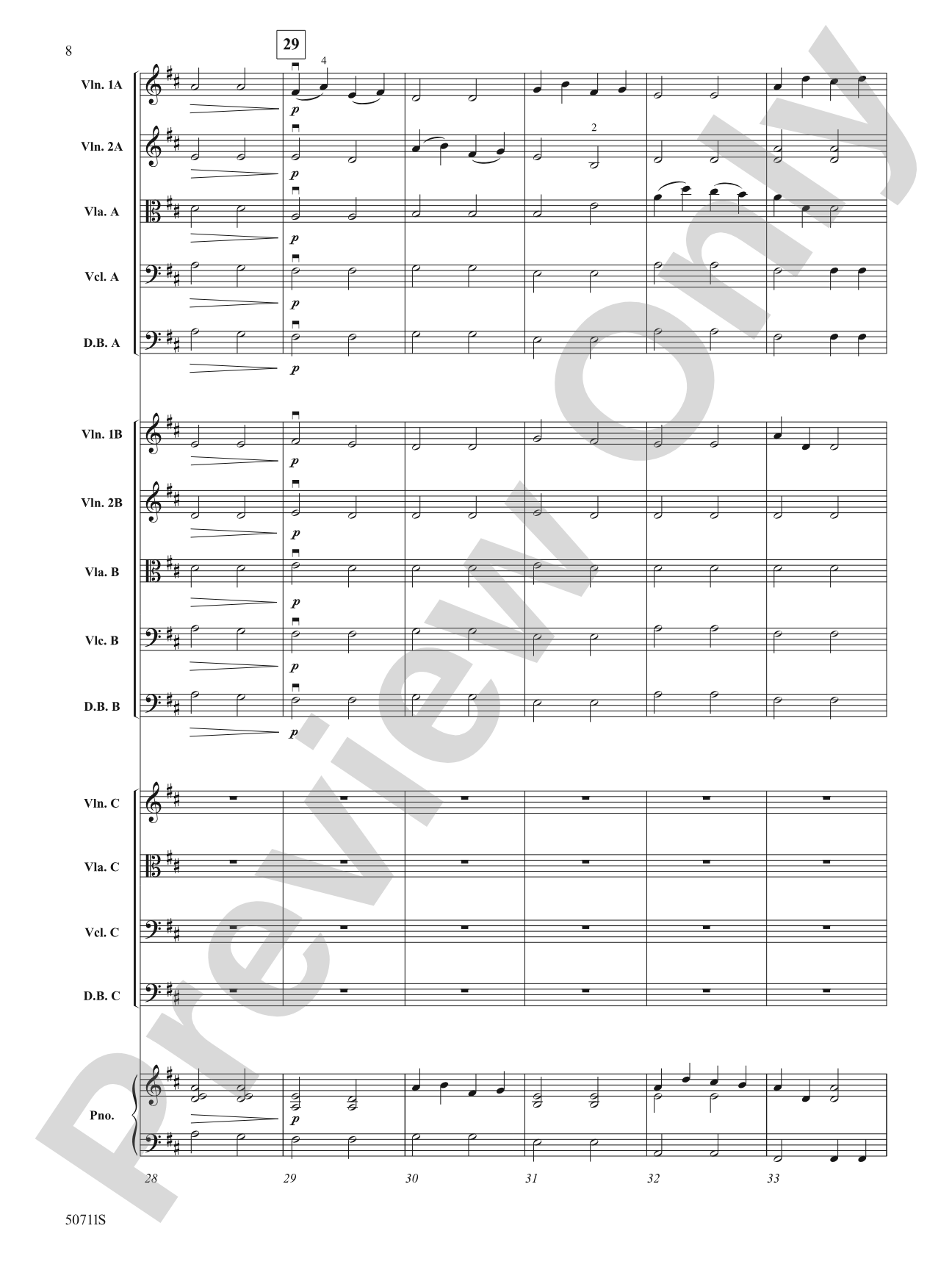 Golden Grove: String Orchestra Conductor Score & Parts
