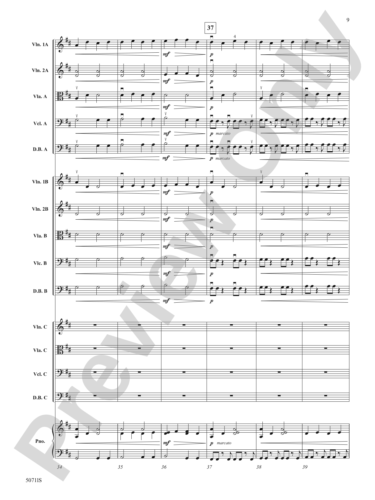 Golden Grove: String Orchestra Conductor Score & Parts