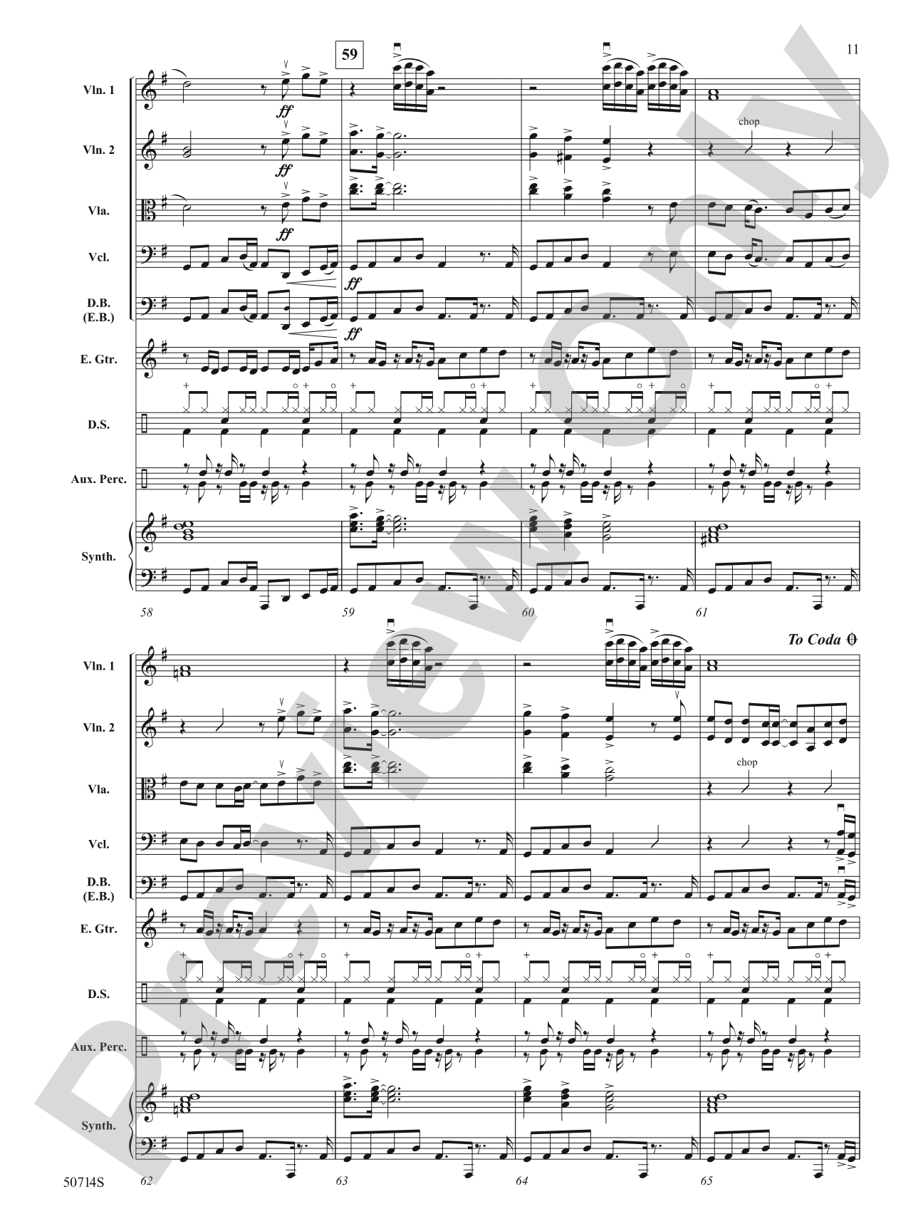 Thriller: String Orchestra Conductor Score & Parts