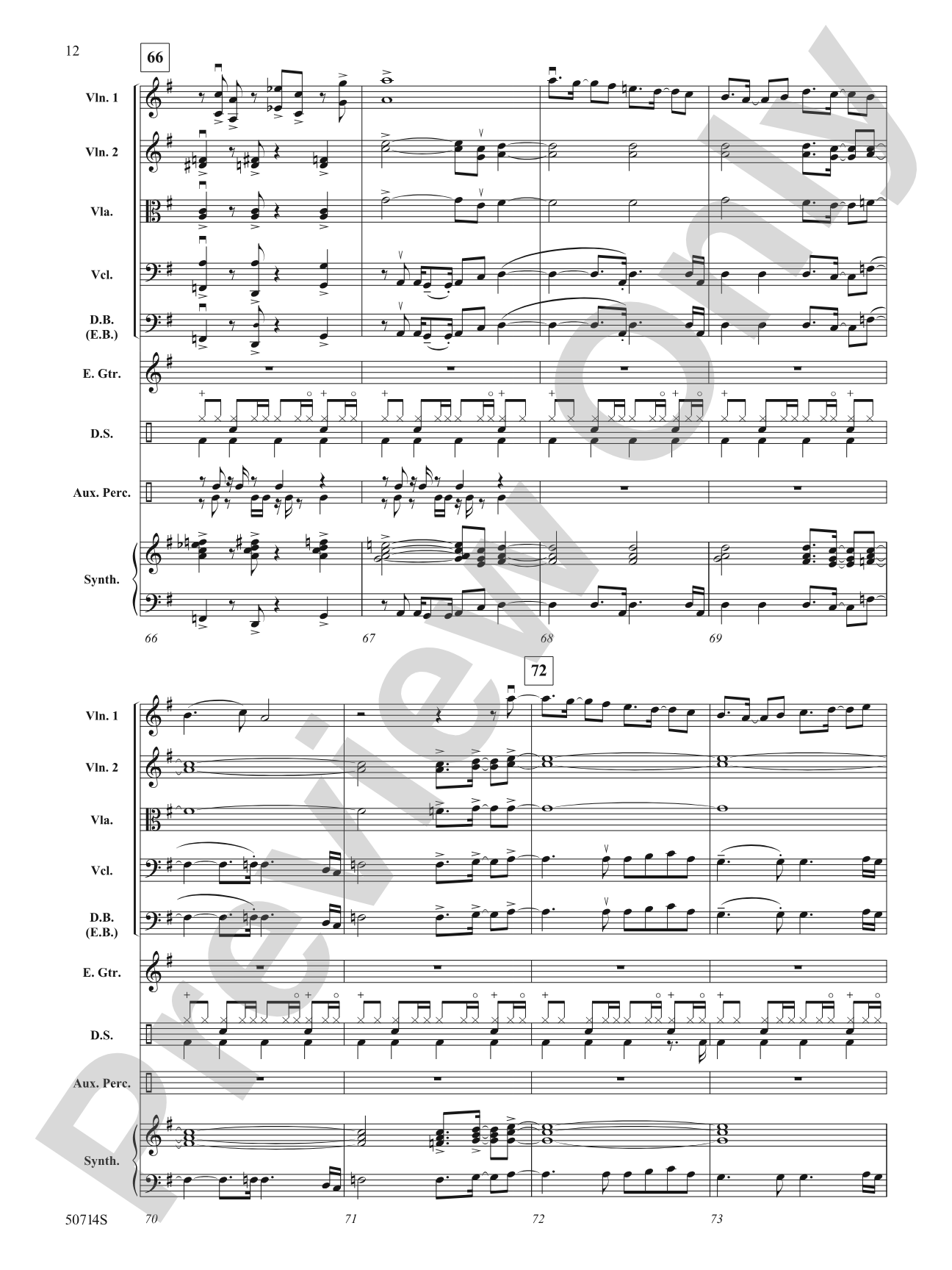 Thriller: String Orchestra Conductor Score & Parts