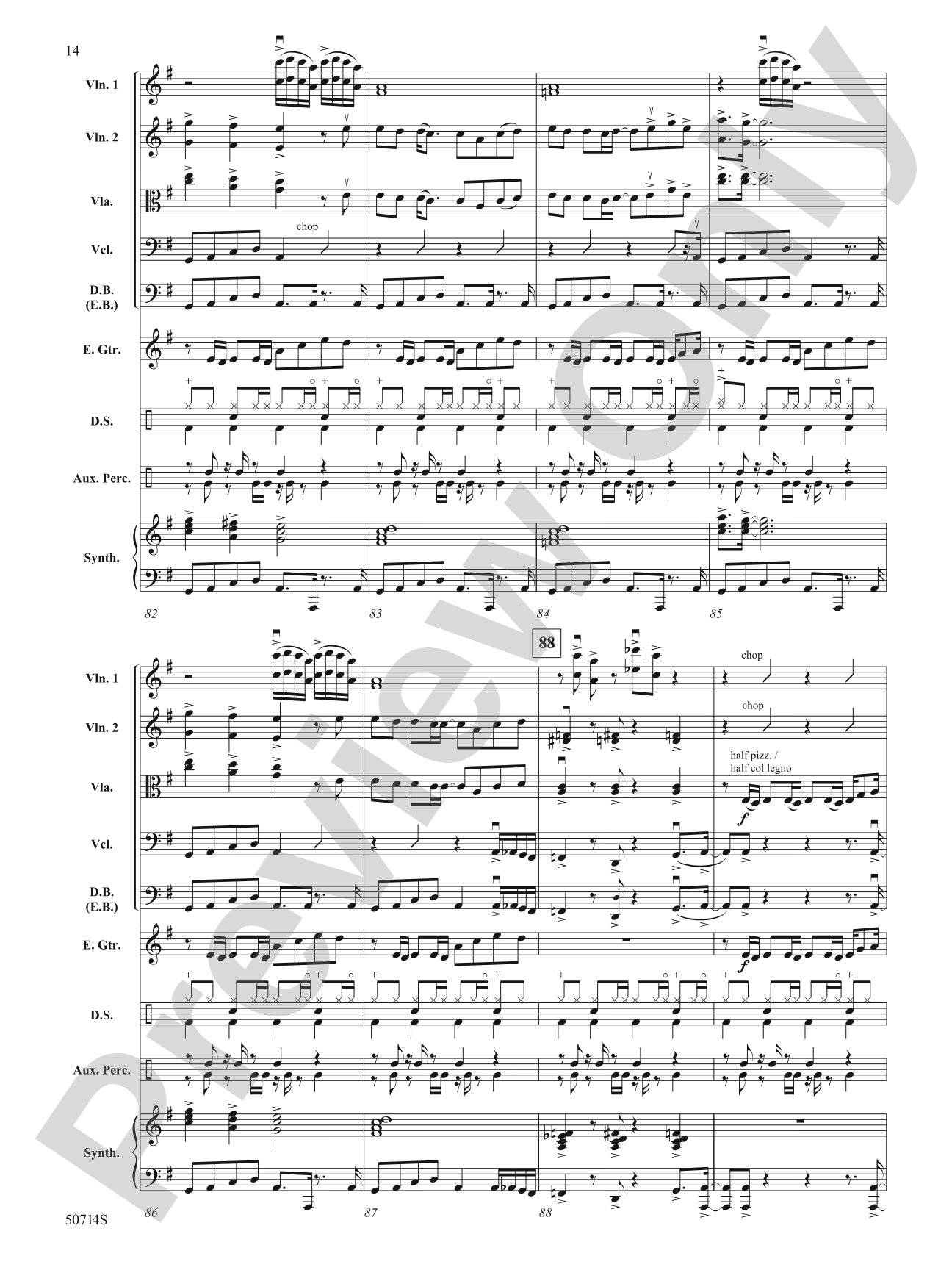 Thriller: String Orchestra Conductor Score & Parts