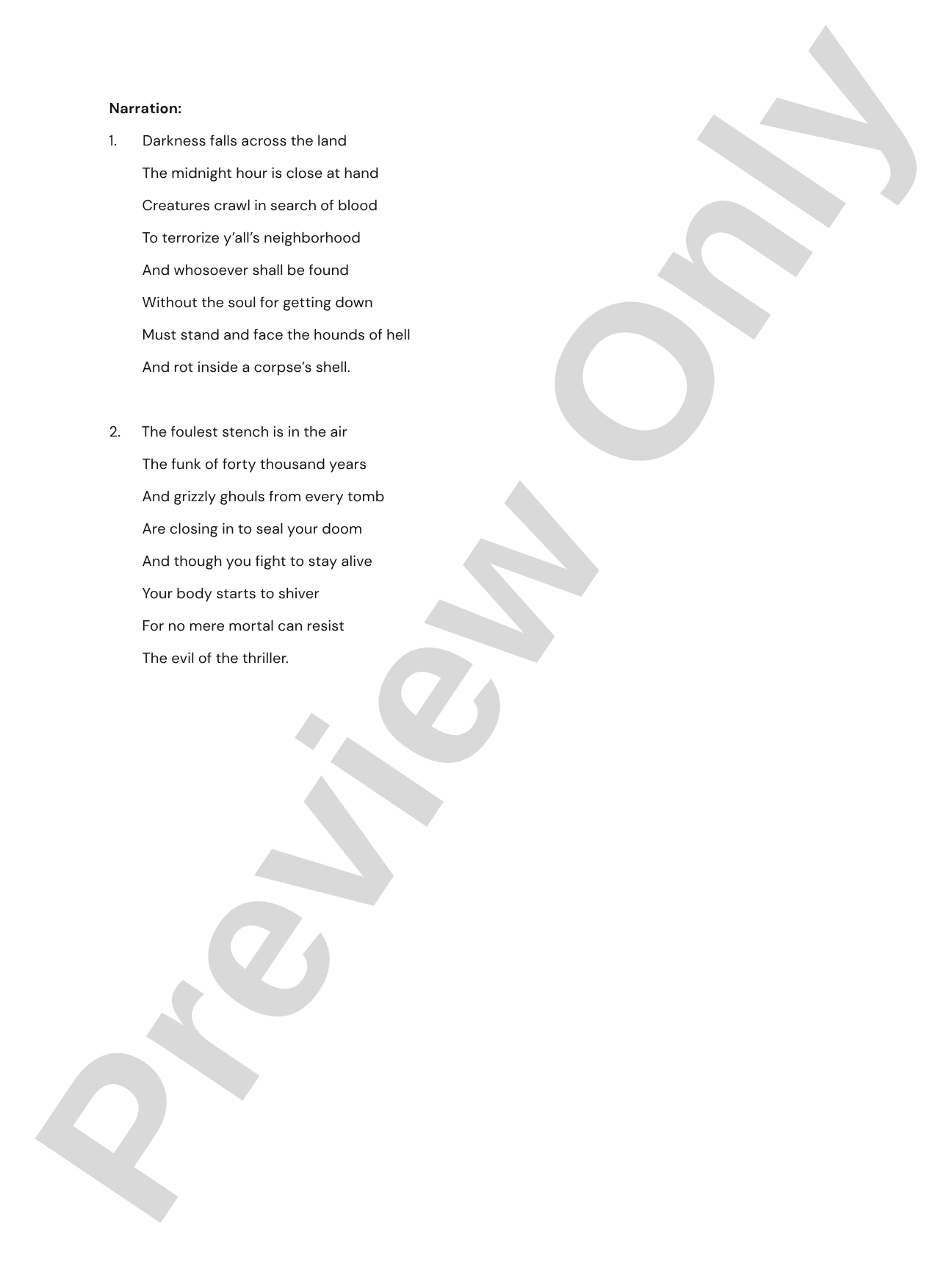Thriller: String Orchestra Conductor Score & Parts