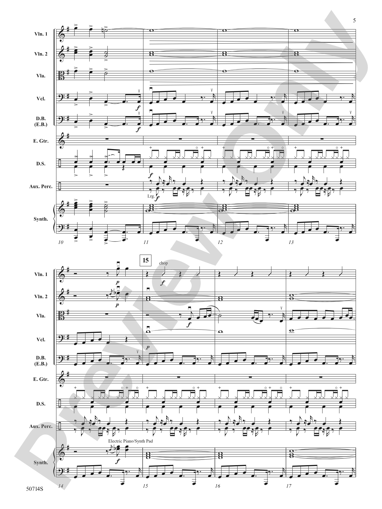 Thriller: String Orchestra Conductor Score & Parts