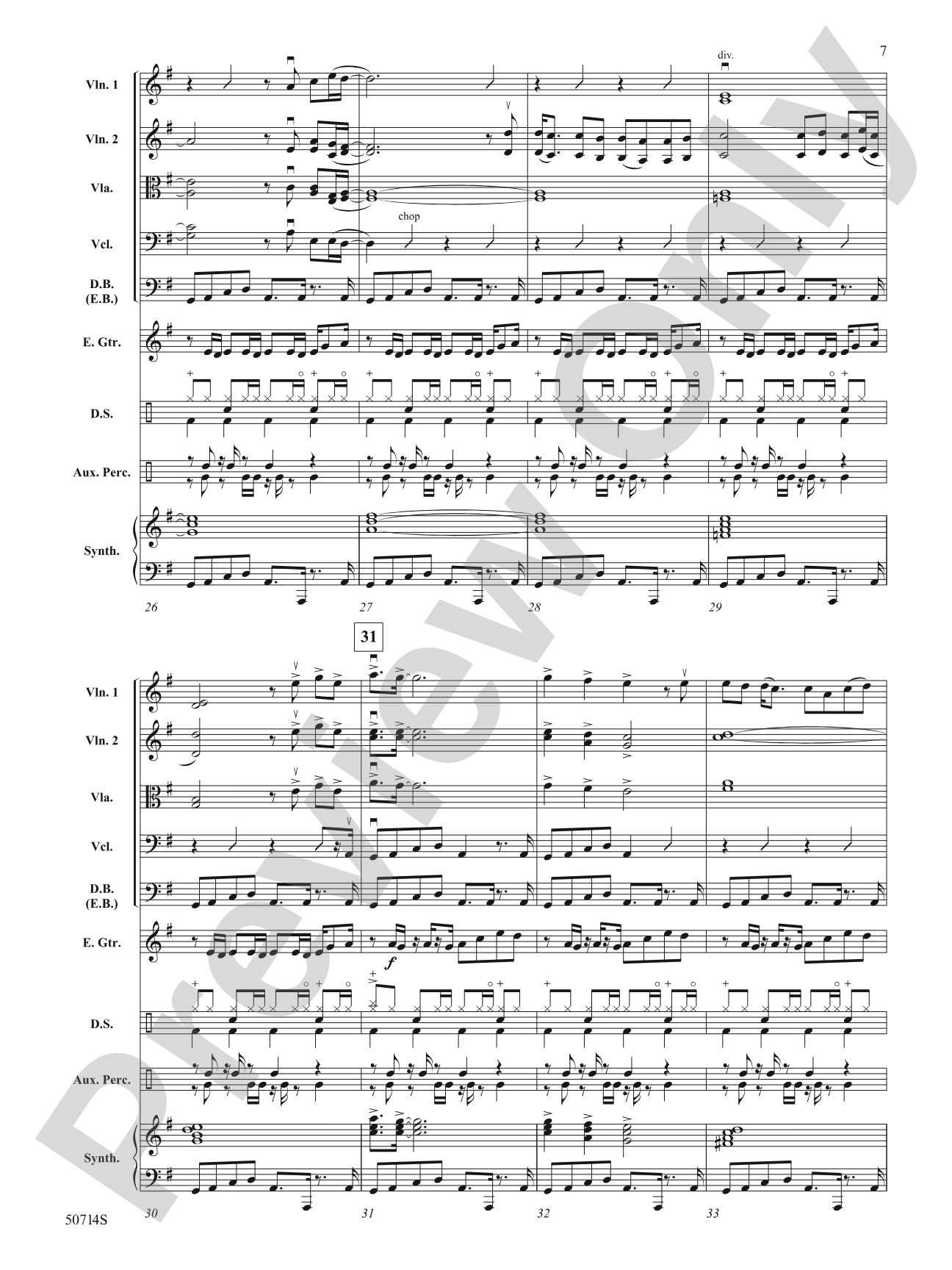Thriller: String Orchestra Conductor Score & Parts
