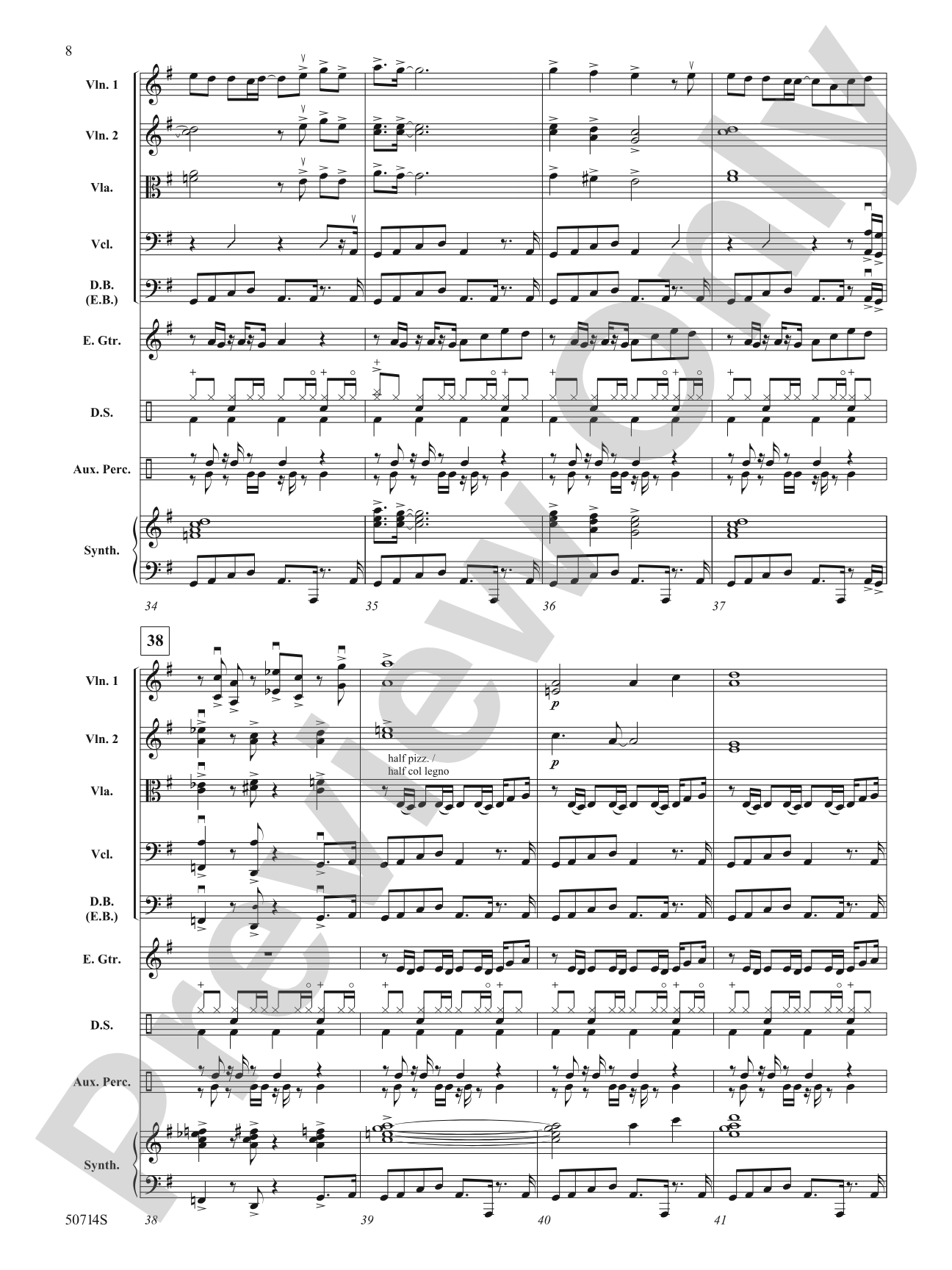 Thriller: String Orchestra Conductor Score & Parts