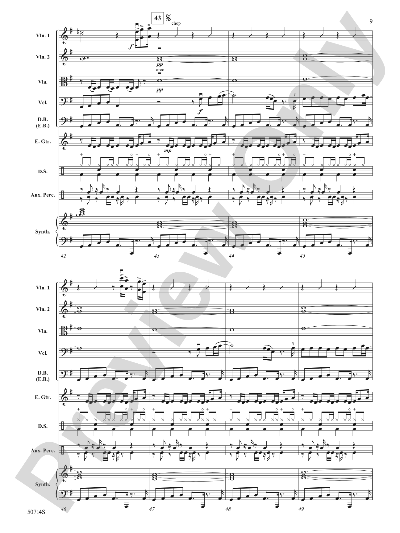 Thriller: String Orchestra Conductor Score & Parts