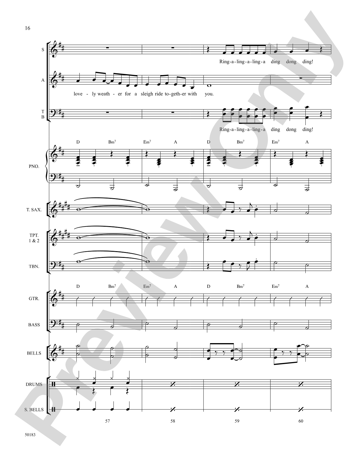 Sleigh Ride: Choral SoundPax