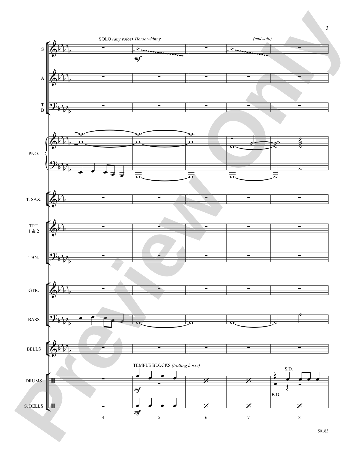 Sleigh Ride: Choral SoundPax