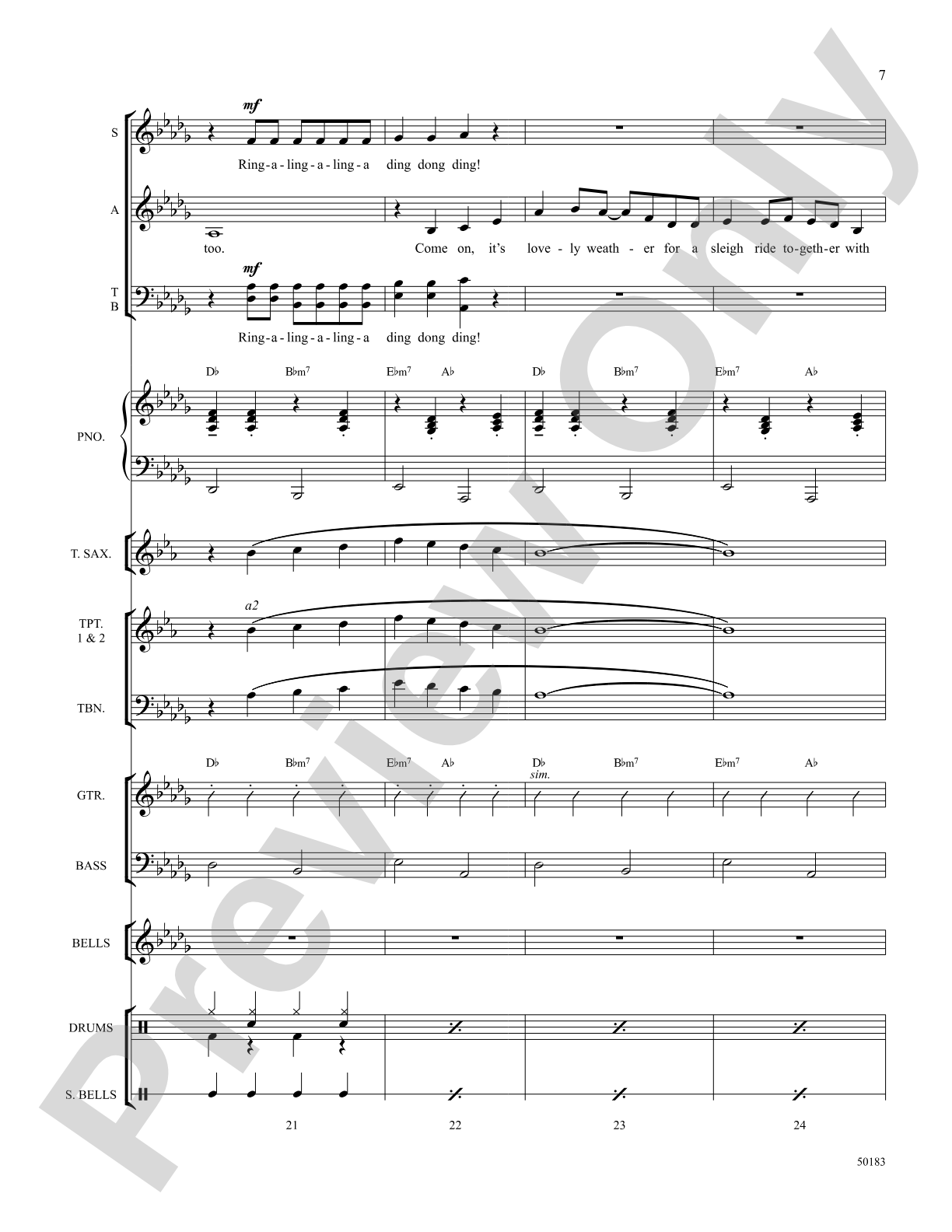 Sleigh Ride: Choral SoundPax