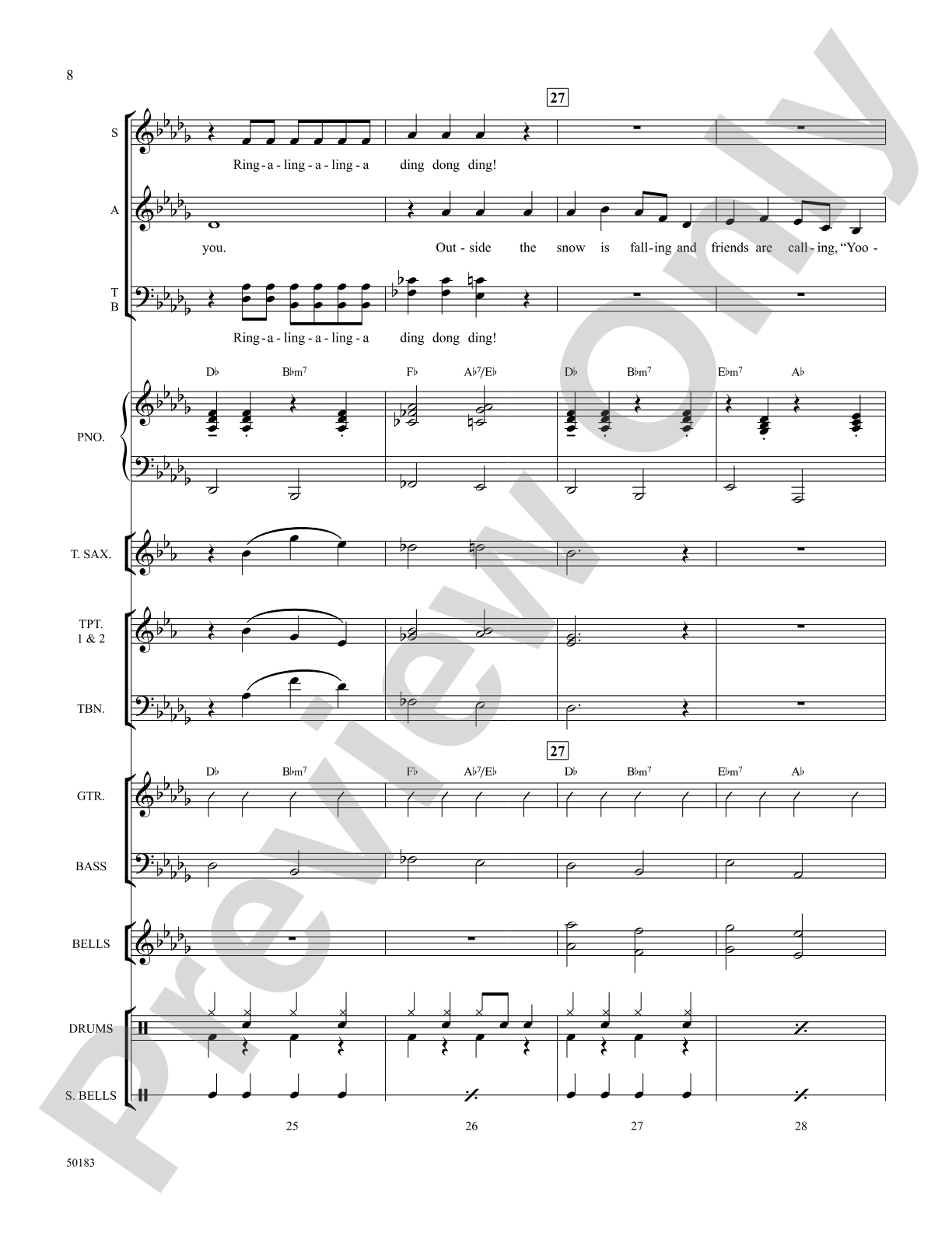 Sleigh Ride: Choral SoundPax