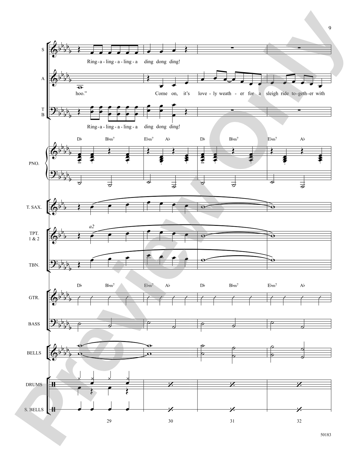 Sleigh Ride: Choral SoundPax