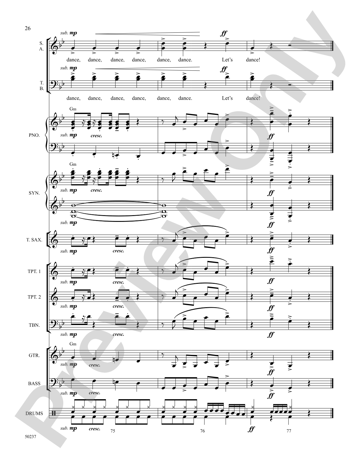 Let's Dance: Choral SoundPax