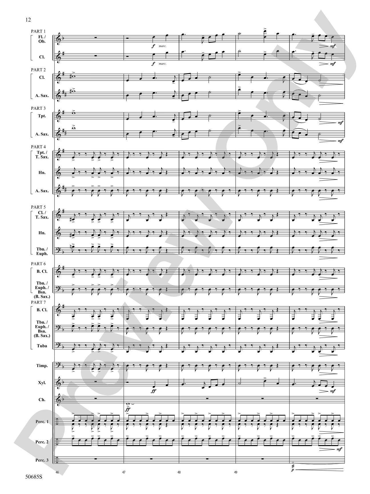 Forgotten Tales of the West: Concert Band Conductor Score & Parts - ColorFlex version