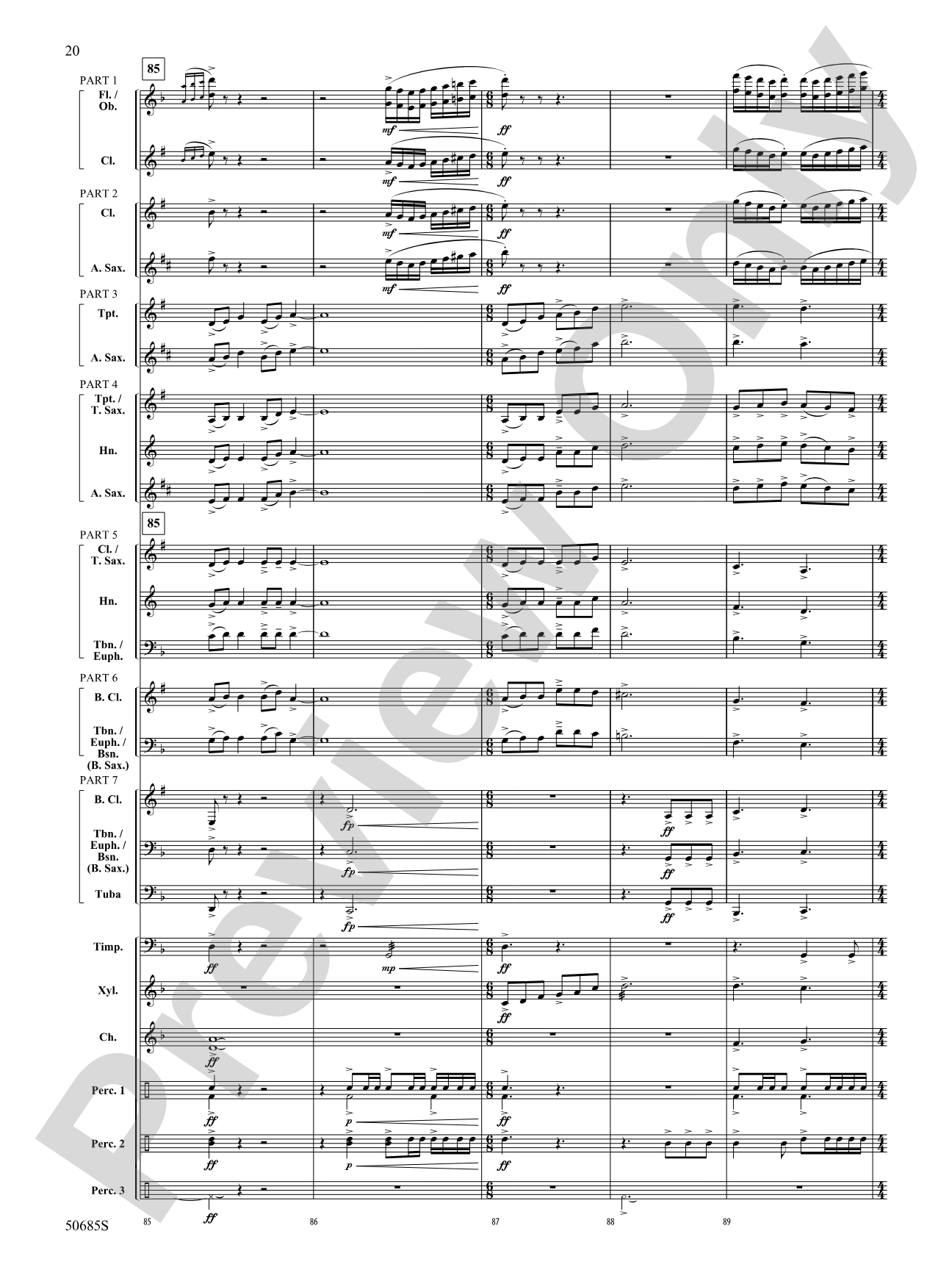 Forgotten Tales of the West: Concert Band Conductor Score & Parts - ColorFlex version