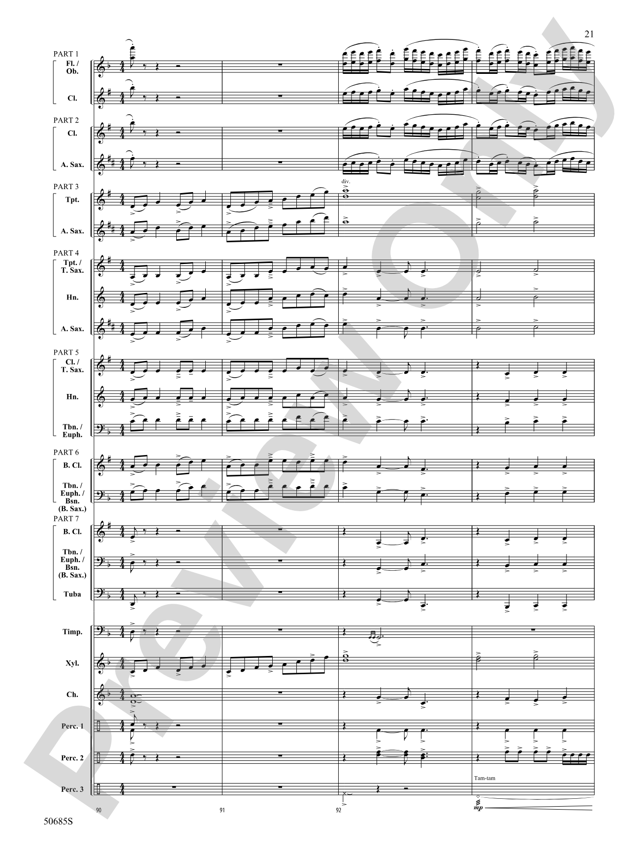 Forgotten Tales of the West: Concert Band Conductor Score & Parts - ColorFlex version