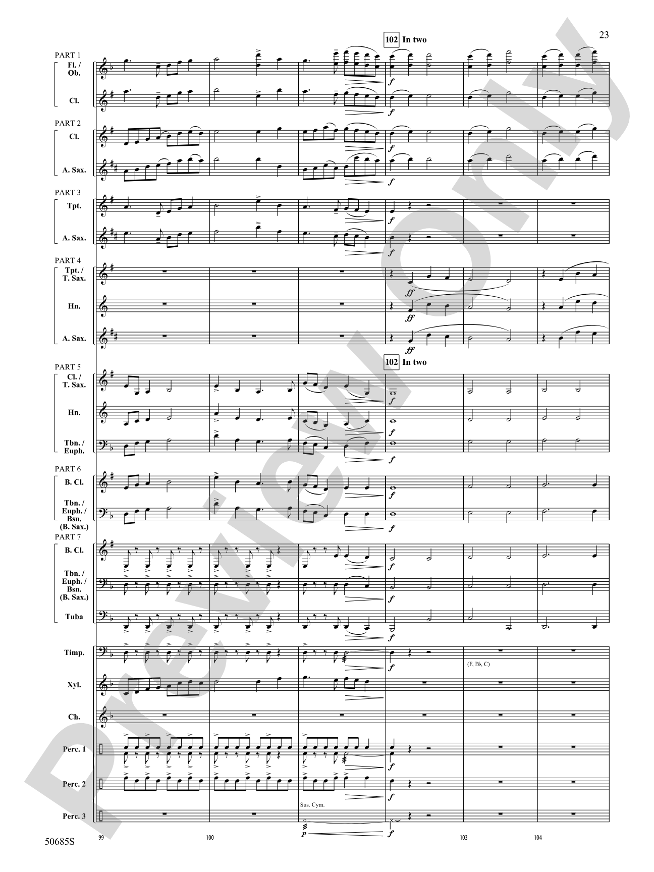 Forgotten Tales of the West: Concert Band Conductor Score & Parts - ColorFlex version