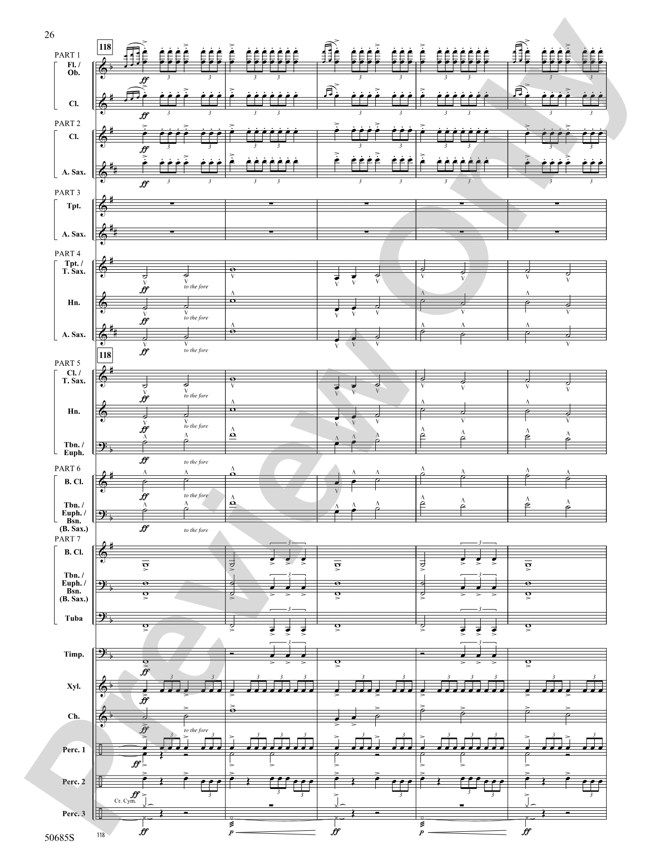 Forgotten Tales of the West: Concert Band Conductor Score & Parts - ColorFlex version