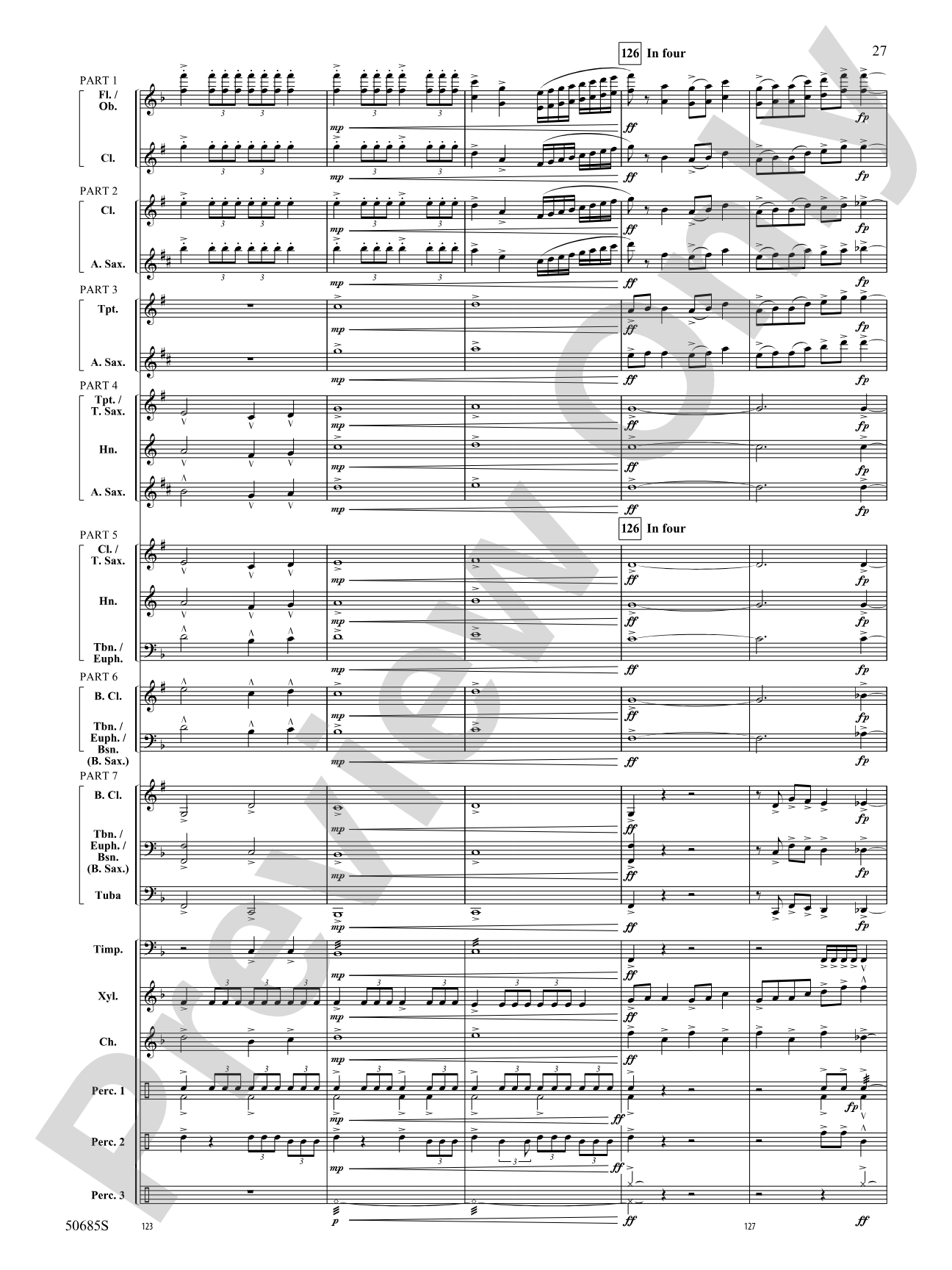 Forgotten Tales of the West: Concert Band Conductor Score & Parts - ColorFlex version