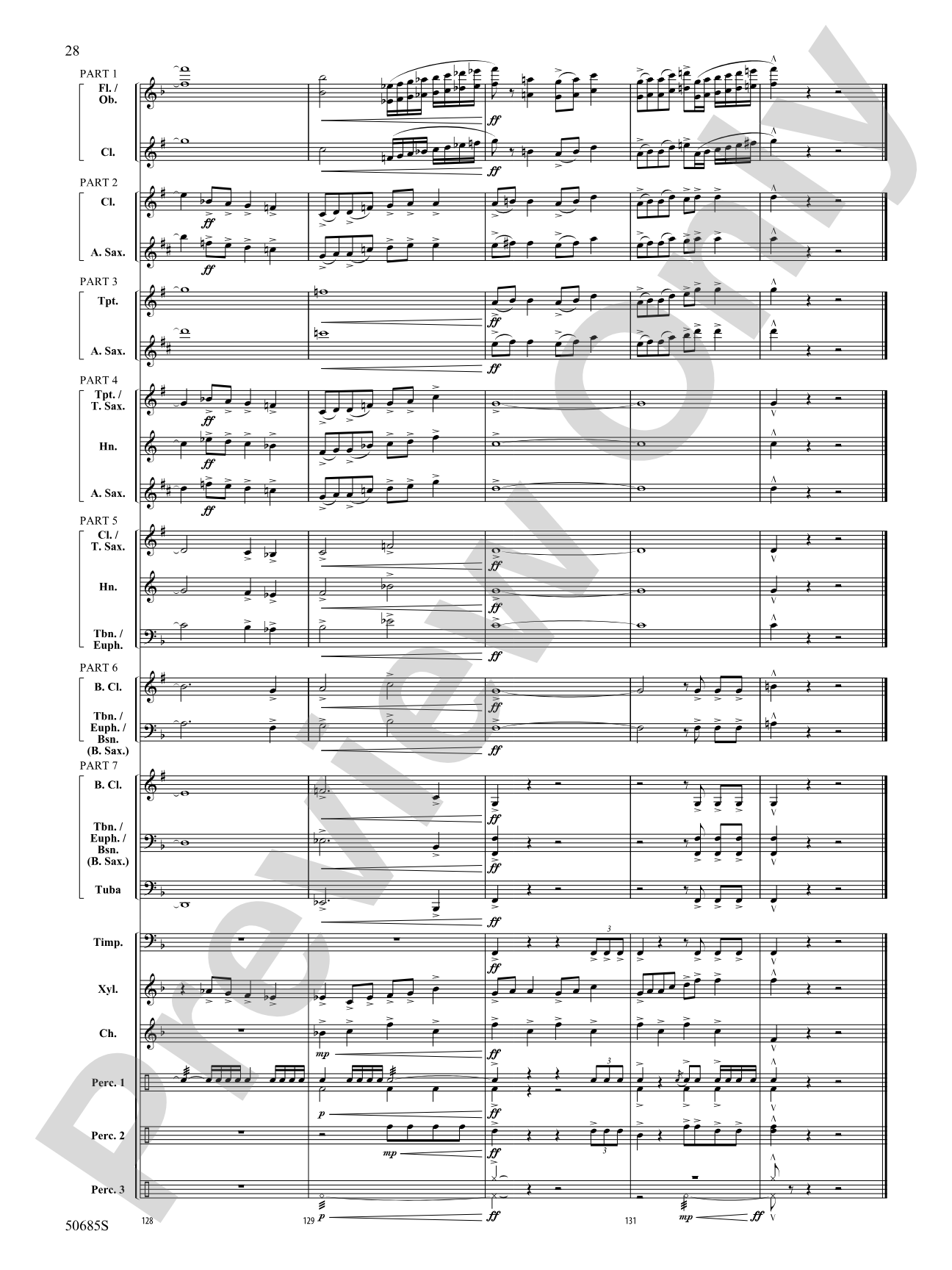 Forgotten Tales of the West: Concert Band Conductor Score & Parts - ColorFlex version