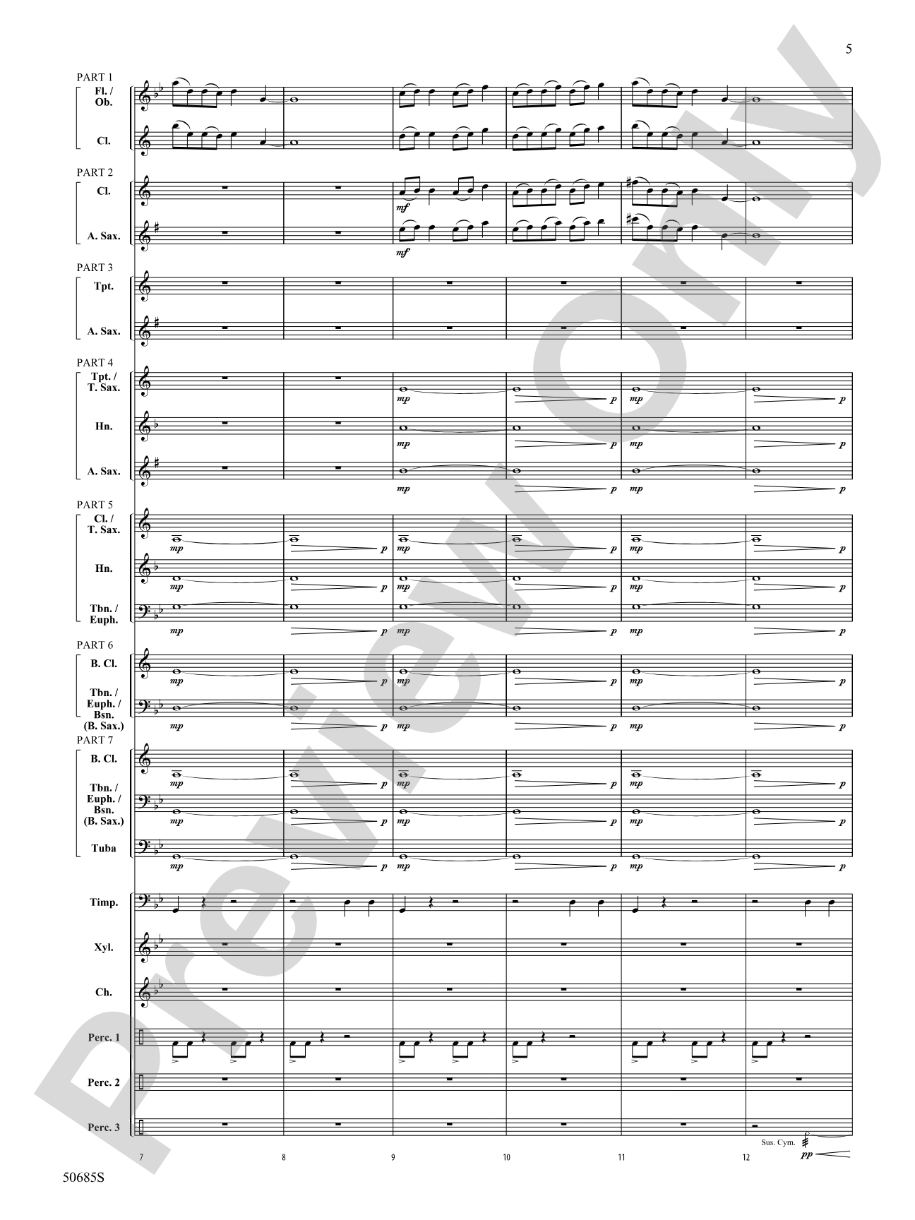 Forgotten Tales of the West: Concert Band Conductor Score & Parts - ColorFlex version