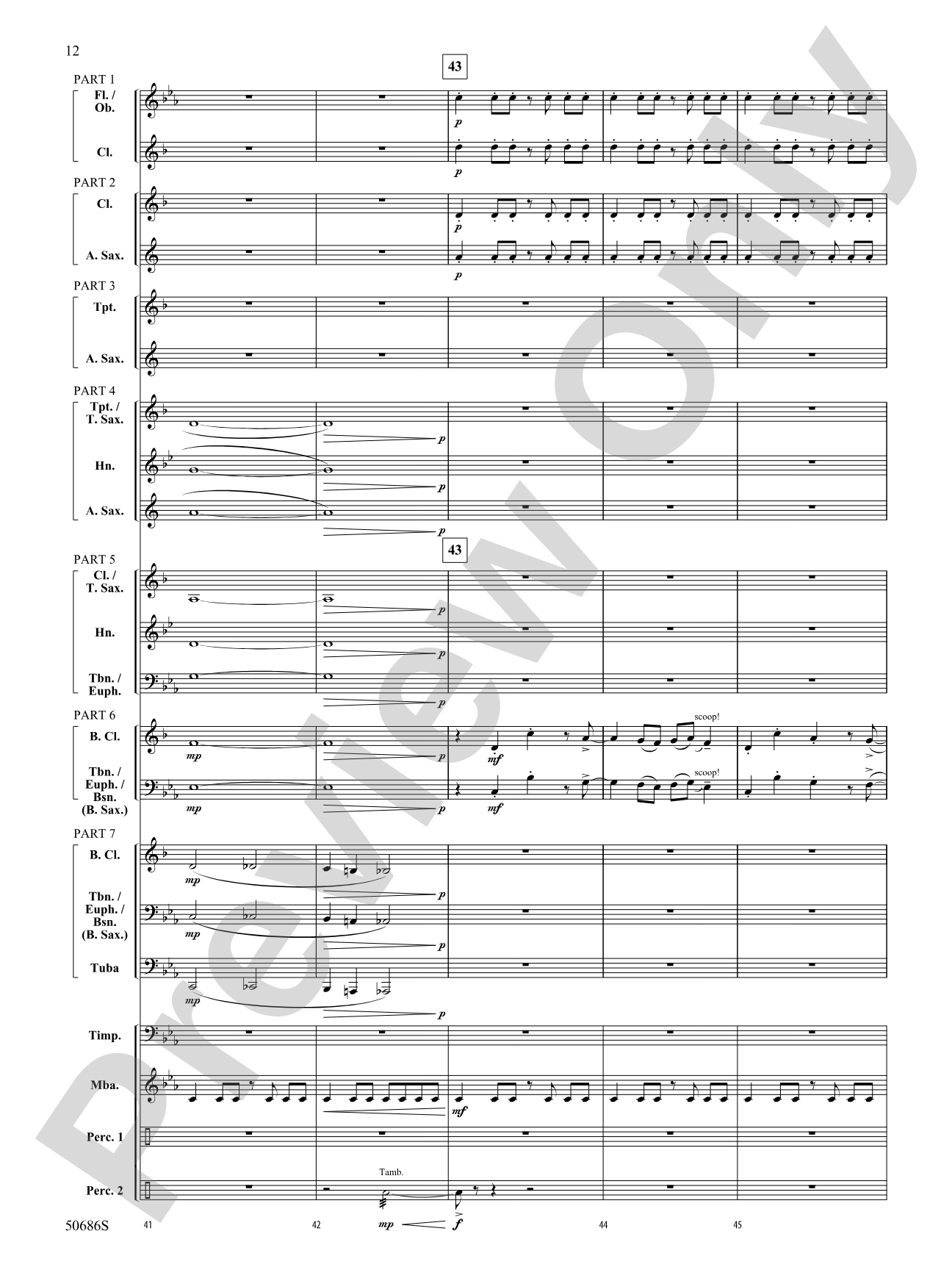 Tripwire: Concert Band Conductor Score & Parts - ColorFlex Version