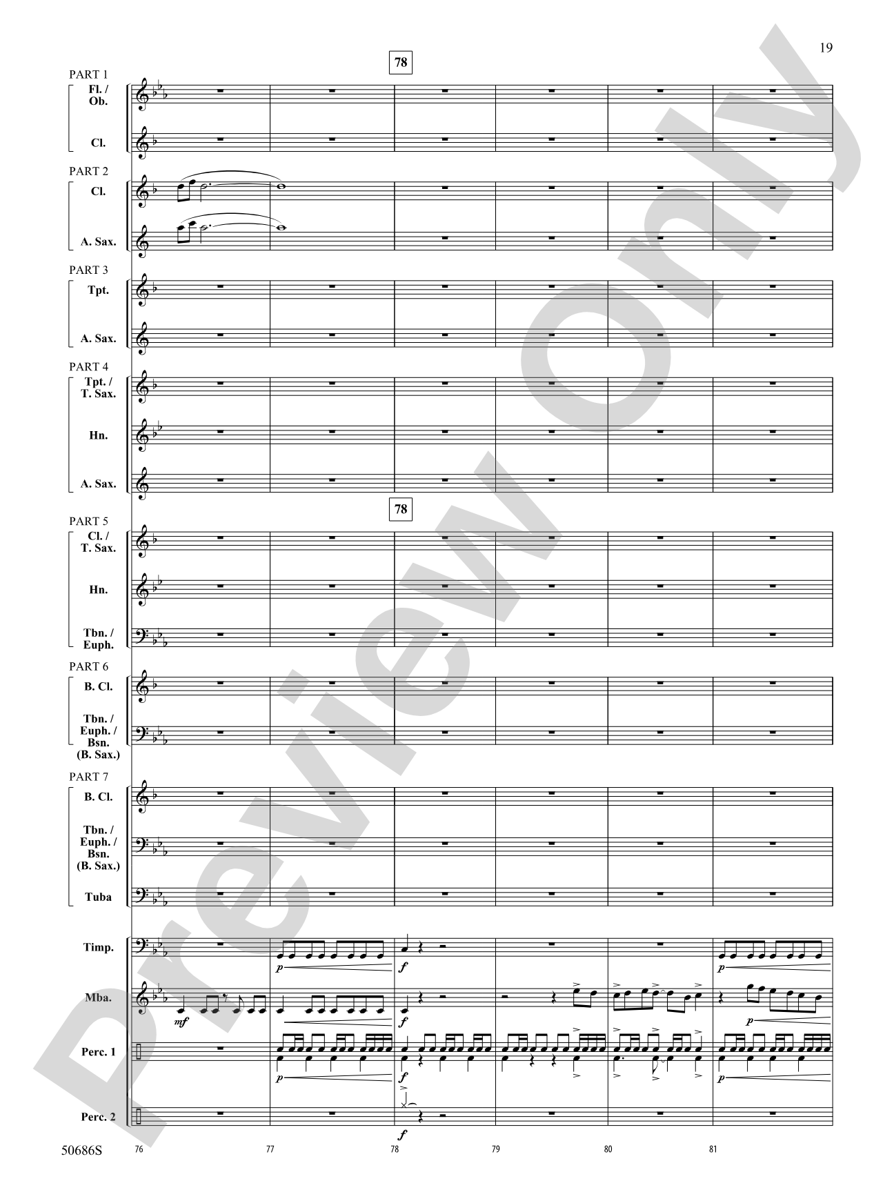Tripwire: Concert Band Conductor Score & Parts - ColorFlex Version