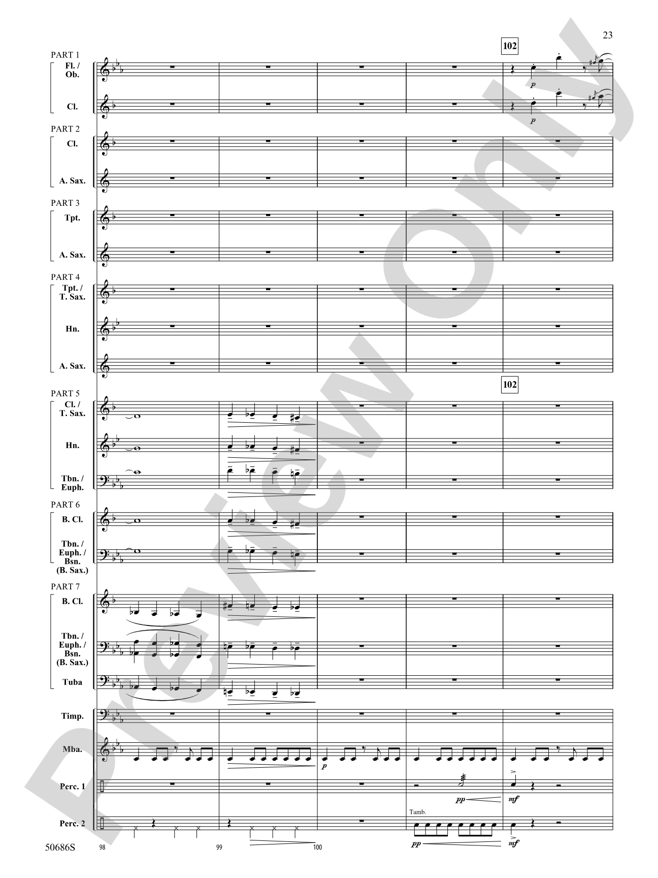 Tripwire: Concert Band Conductor Score & Parts - ColorFlex Version
