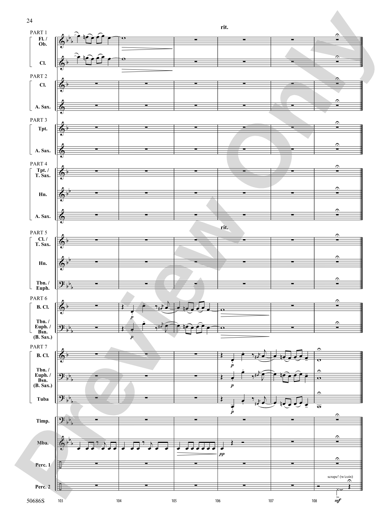 Tripwire: Concert Band Conductor Score & Parts - ColorFlex Version