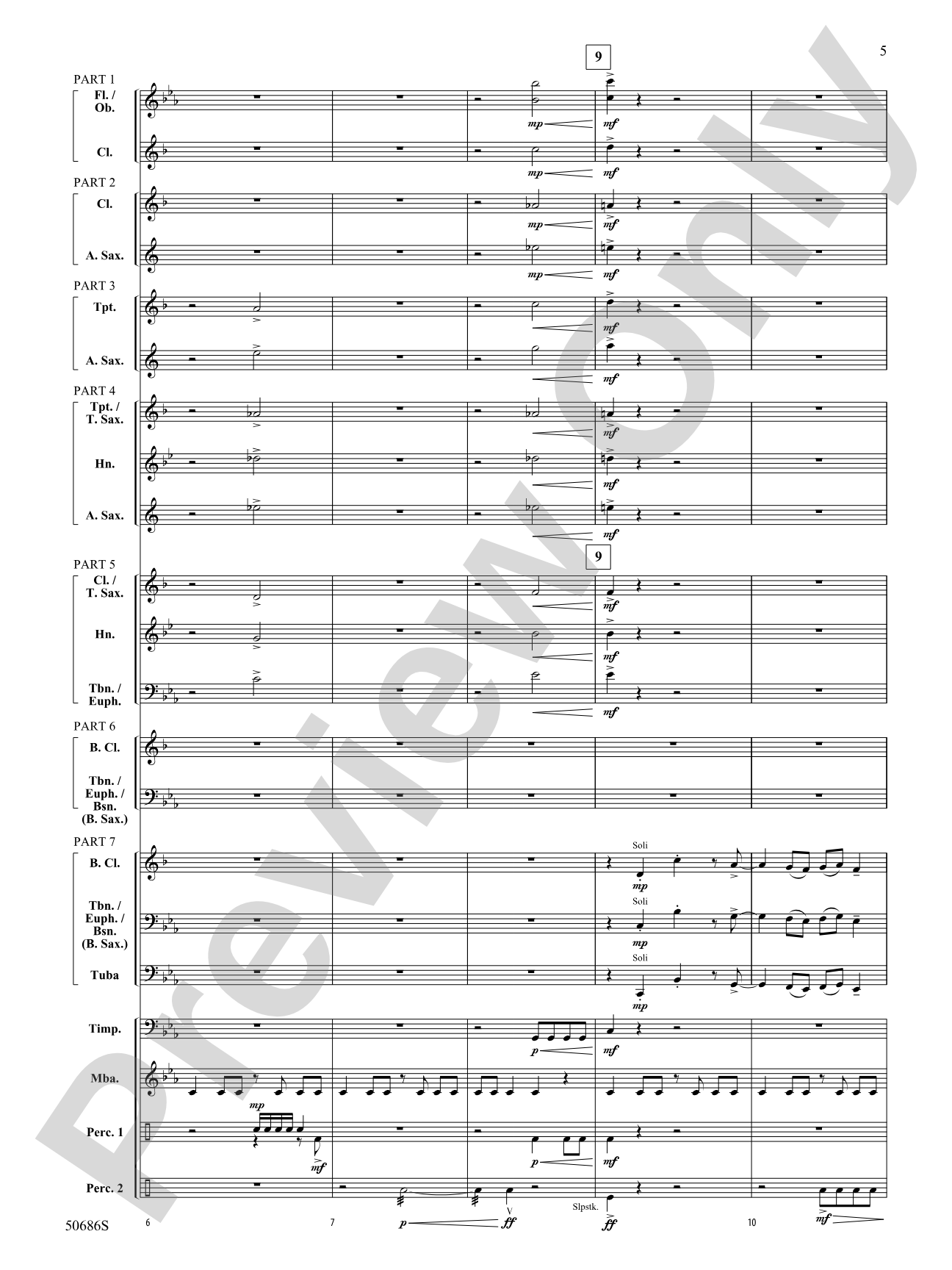 Tripwire: Concert Band Conductor Score & Parts - ColorFlex Version