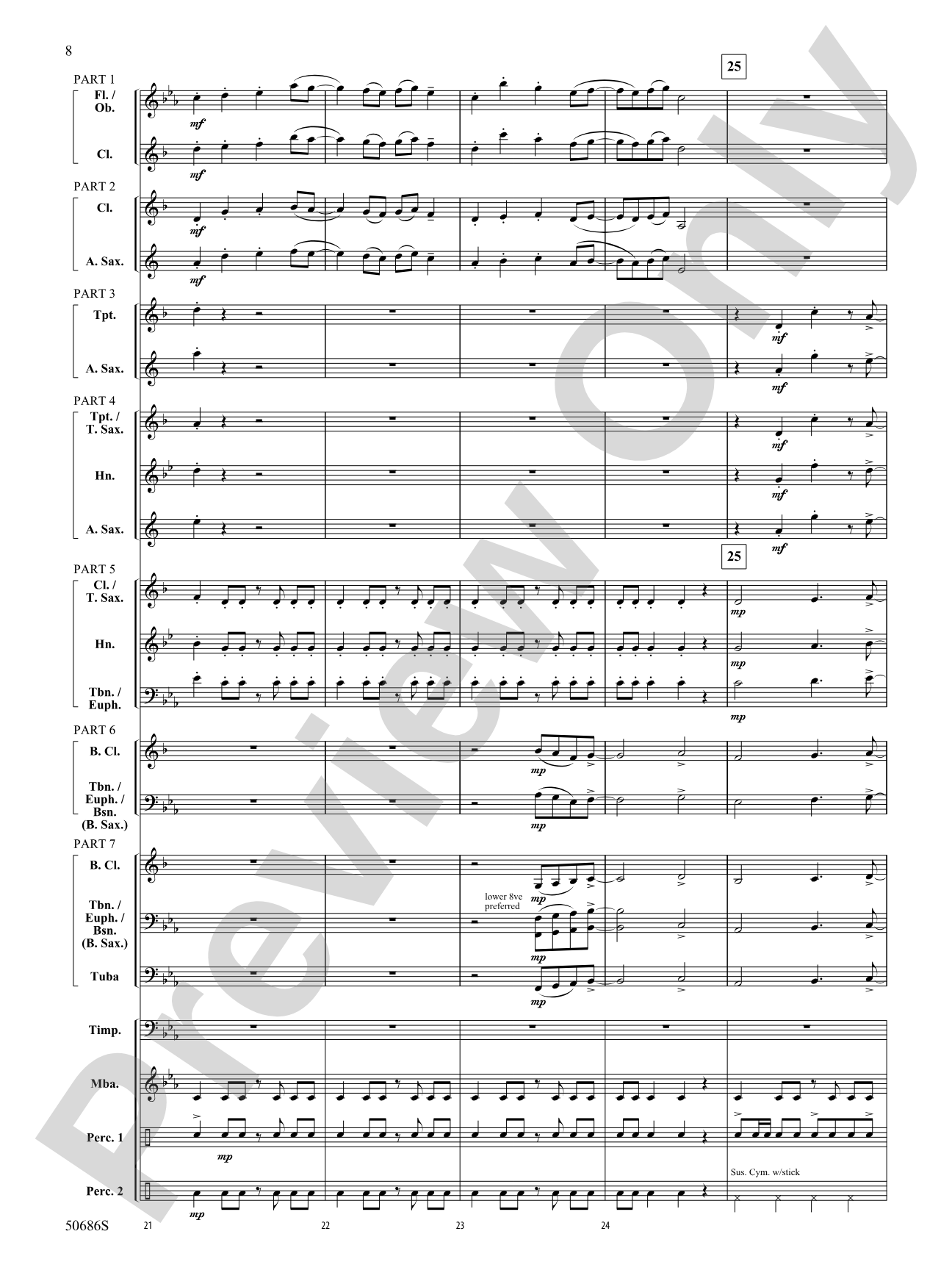 Tripwire: Concert Band Conductor Score & Parts - ColorFlex Version