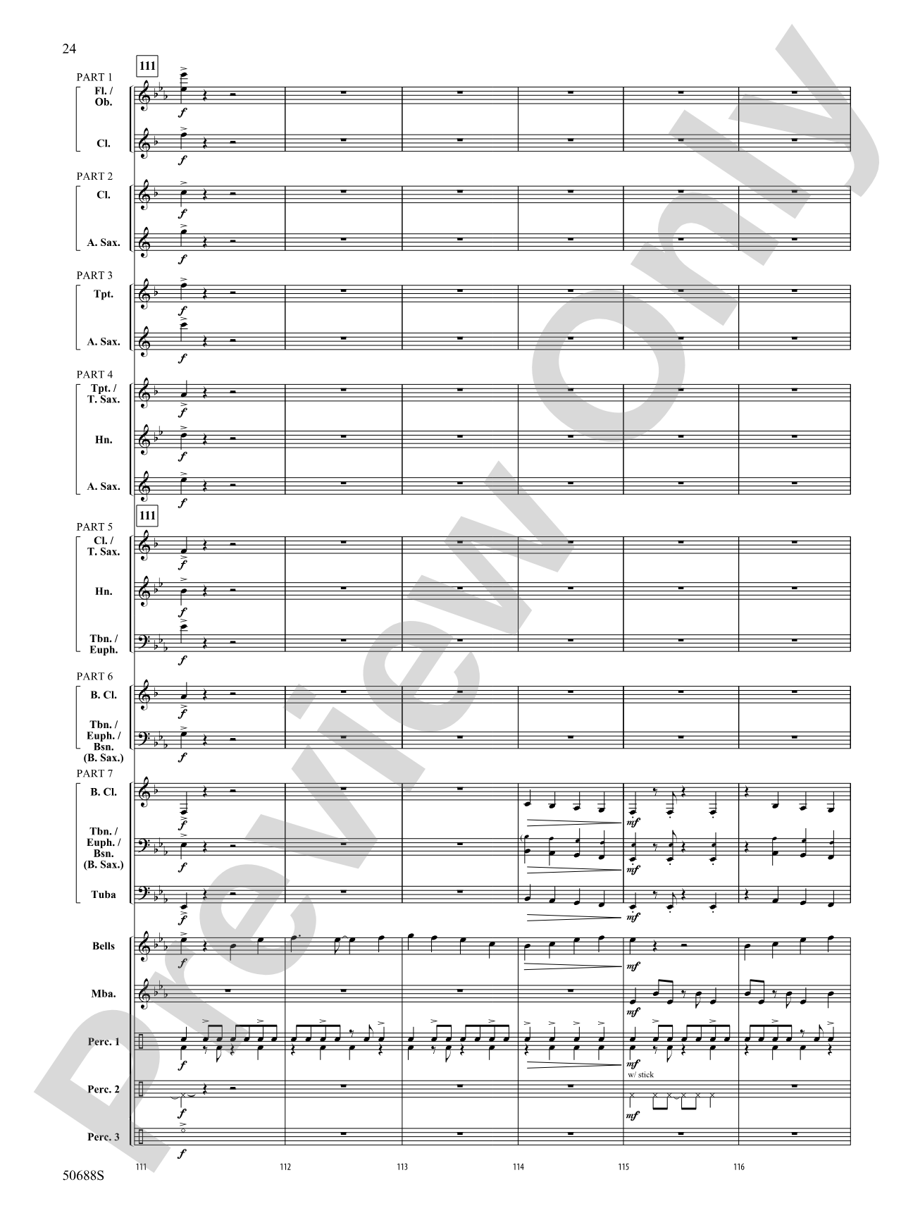 The Country Club Stomp!: Concert Band Conductor Score & Parts - ColorFlex version