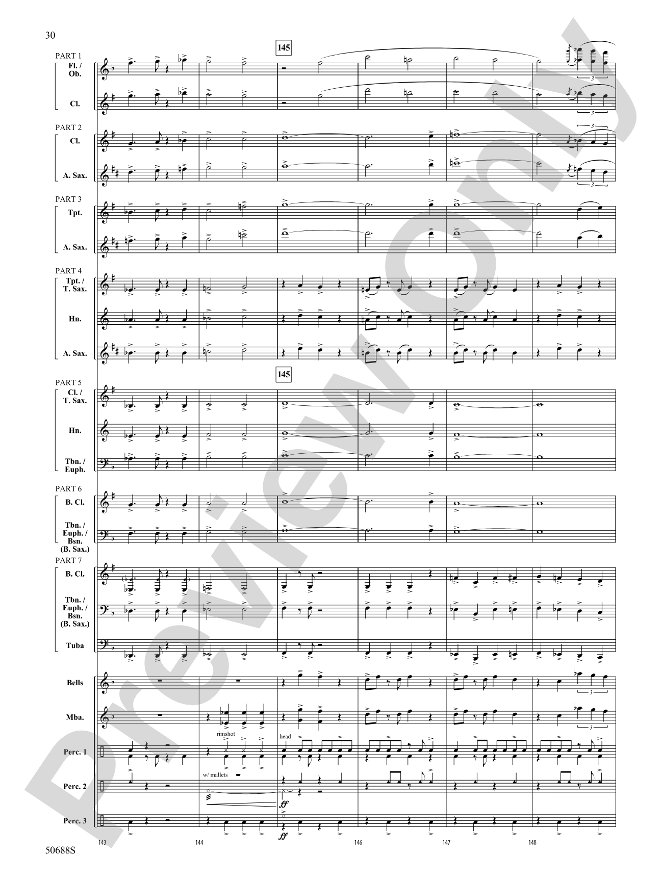 The Country Club Stomp!: Concert Band Conductor Score & Parts - ColorFlex version