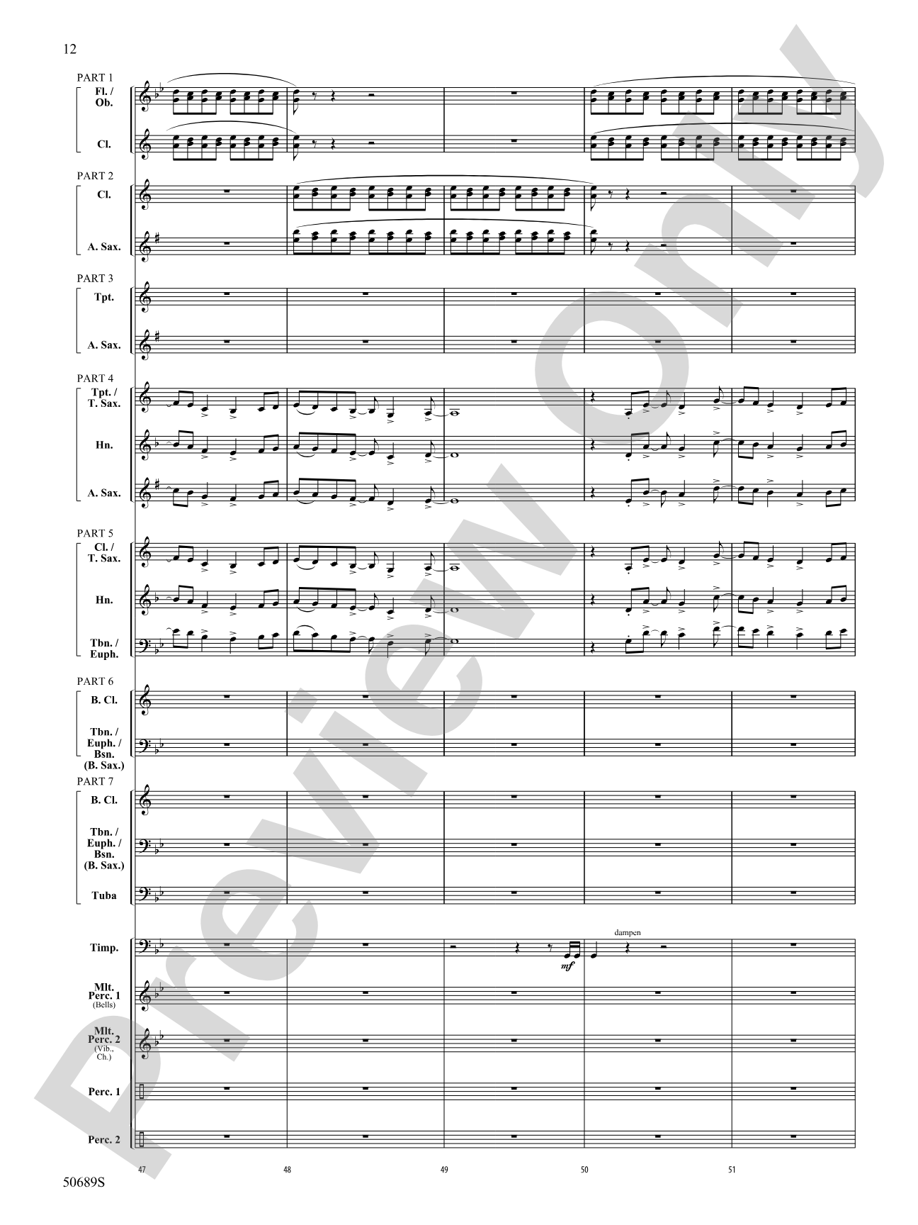 Among the Clouds: Concert Band Conductor Score & Parts - ColorFlex Version