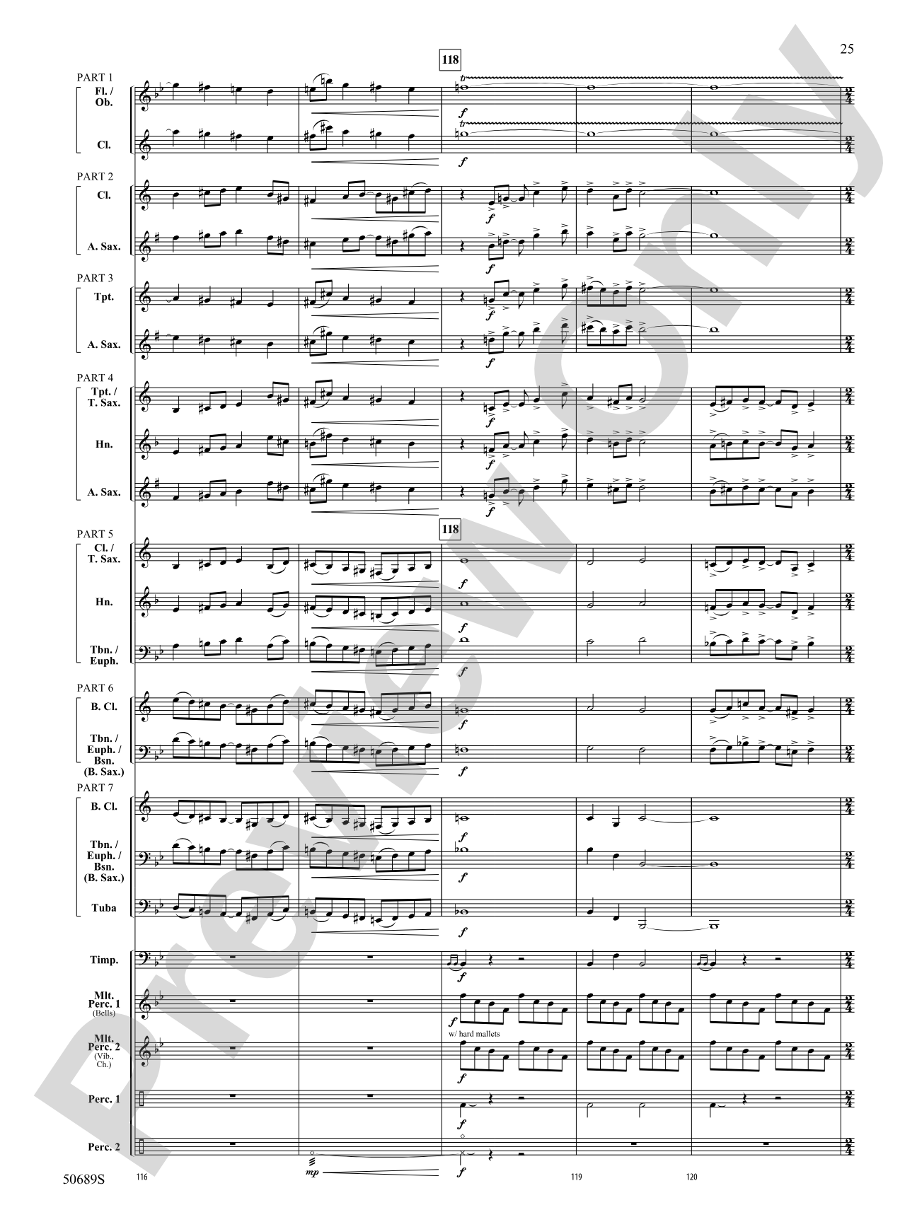 Among the Clouds: Concert Band Conductor Score & Parts - ColorFlex Version