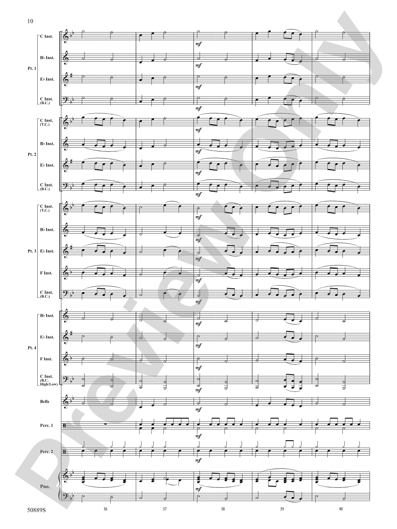 Atomic Clock: Flexible Band/String Ensemble Score & Parts