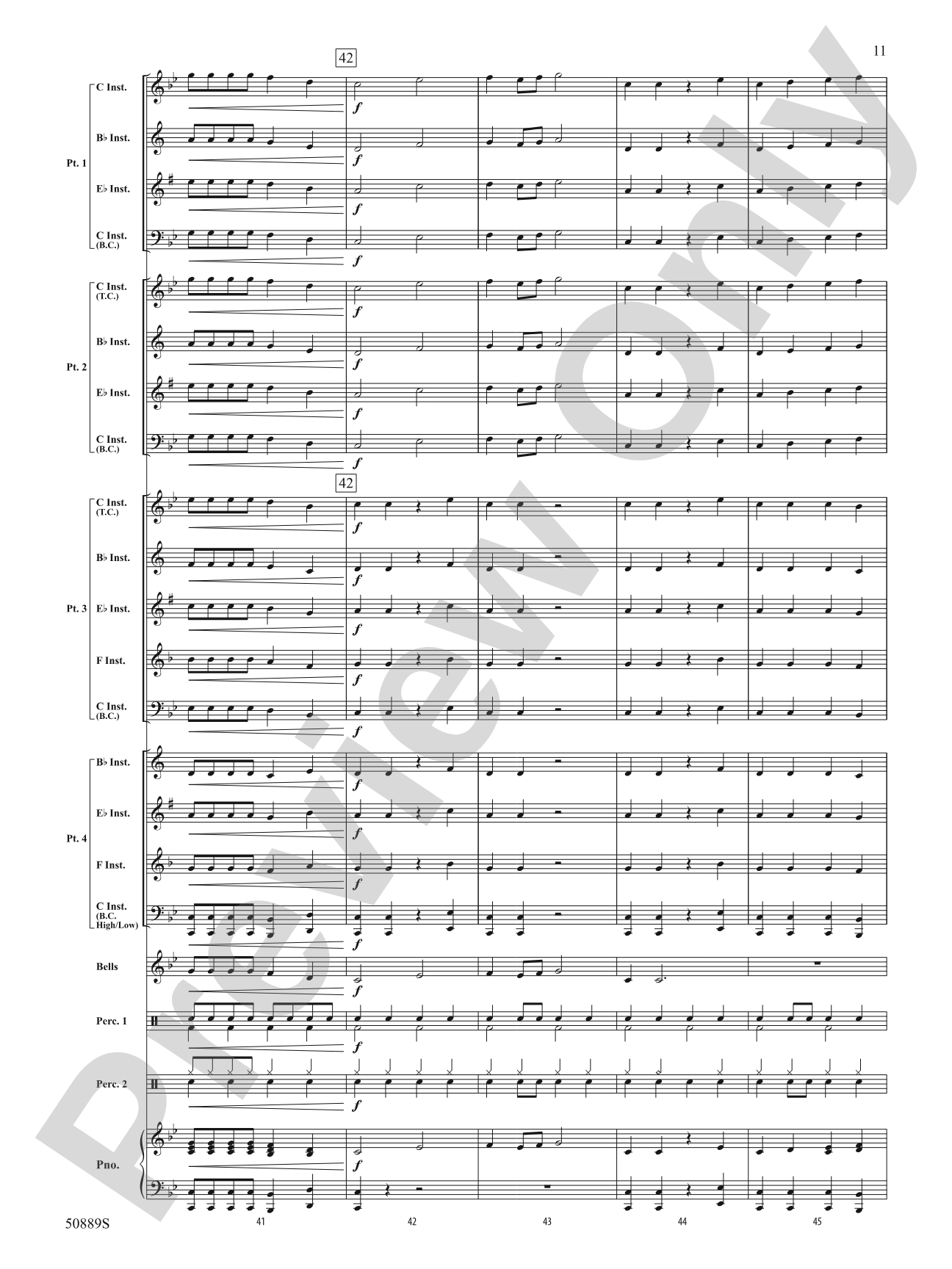 Atomic Clock: Flexible Band/String Ensemble Score & Parts