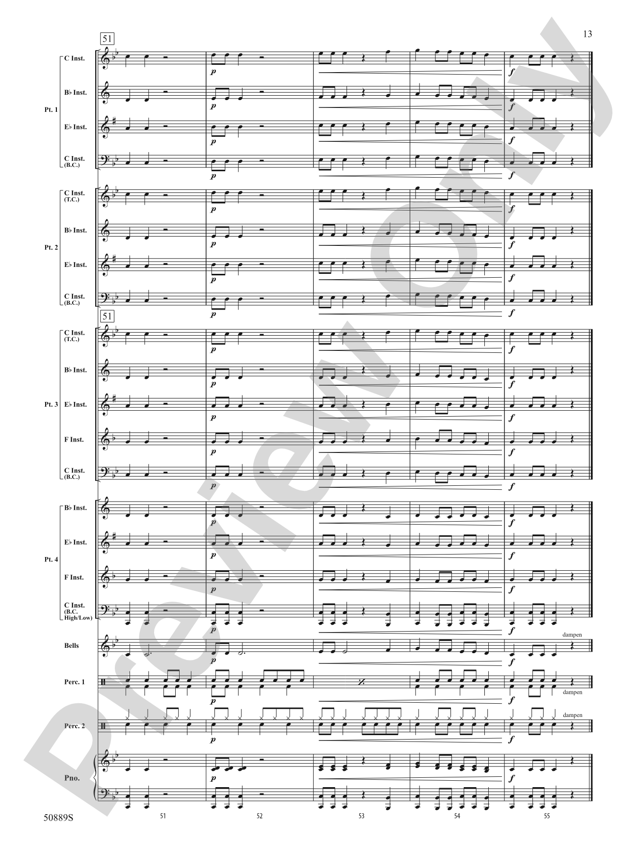 Atomic Clock: Flexible Band/String Ensemble Score & Parts