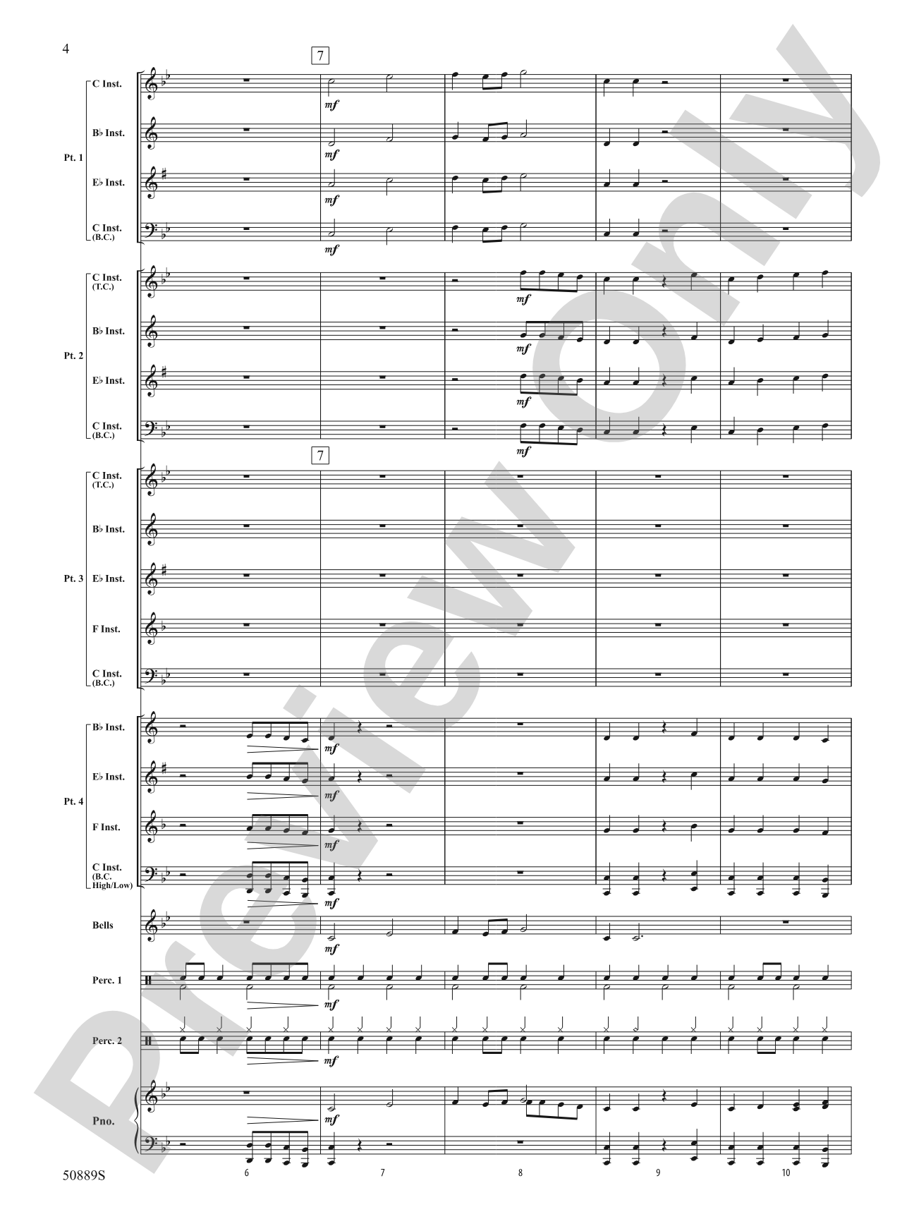 Atomic Clock: Flexible Band/String Ensemble Score & Parts