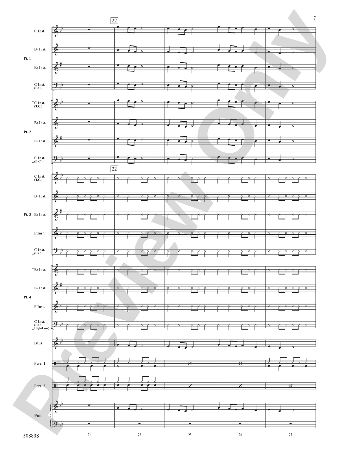 Atomic Clock: Flexible Band/String Ensemble Score & Parts