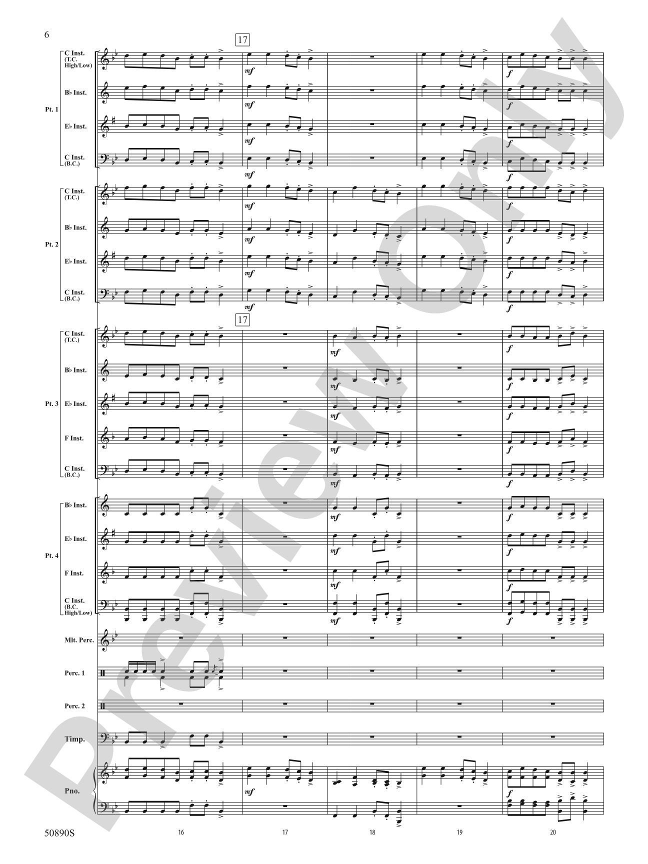 Celebratory Fanfare: Flexible Band/String Ensemble Score & Parts