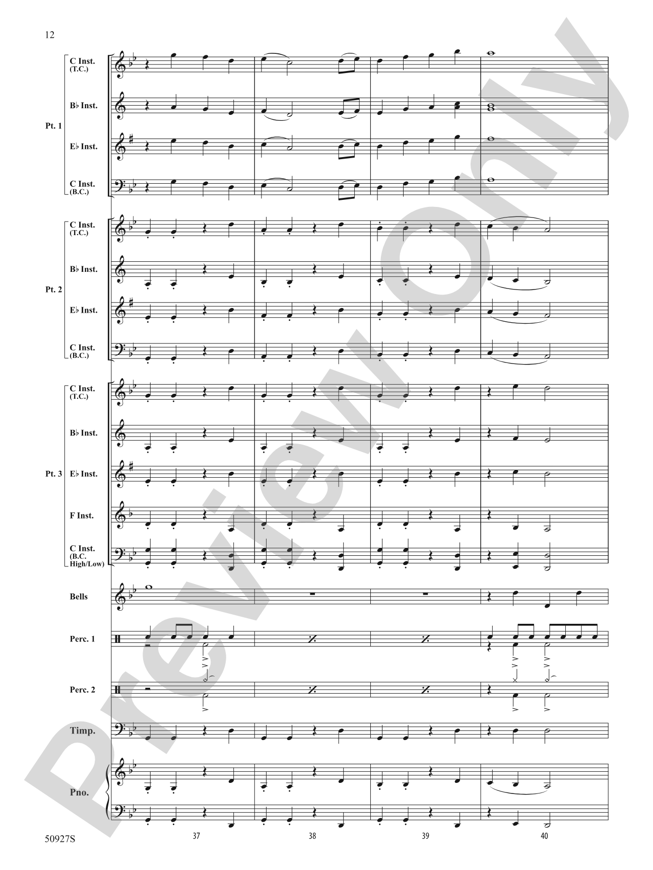 Thor's Hammer: Flexible Band/String Ensemble Score & Parts