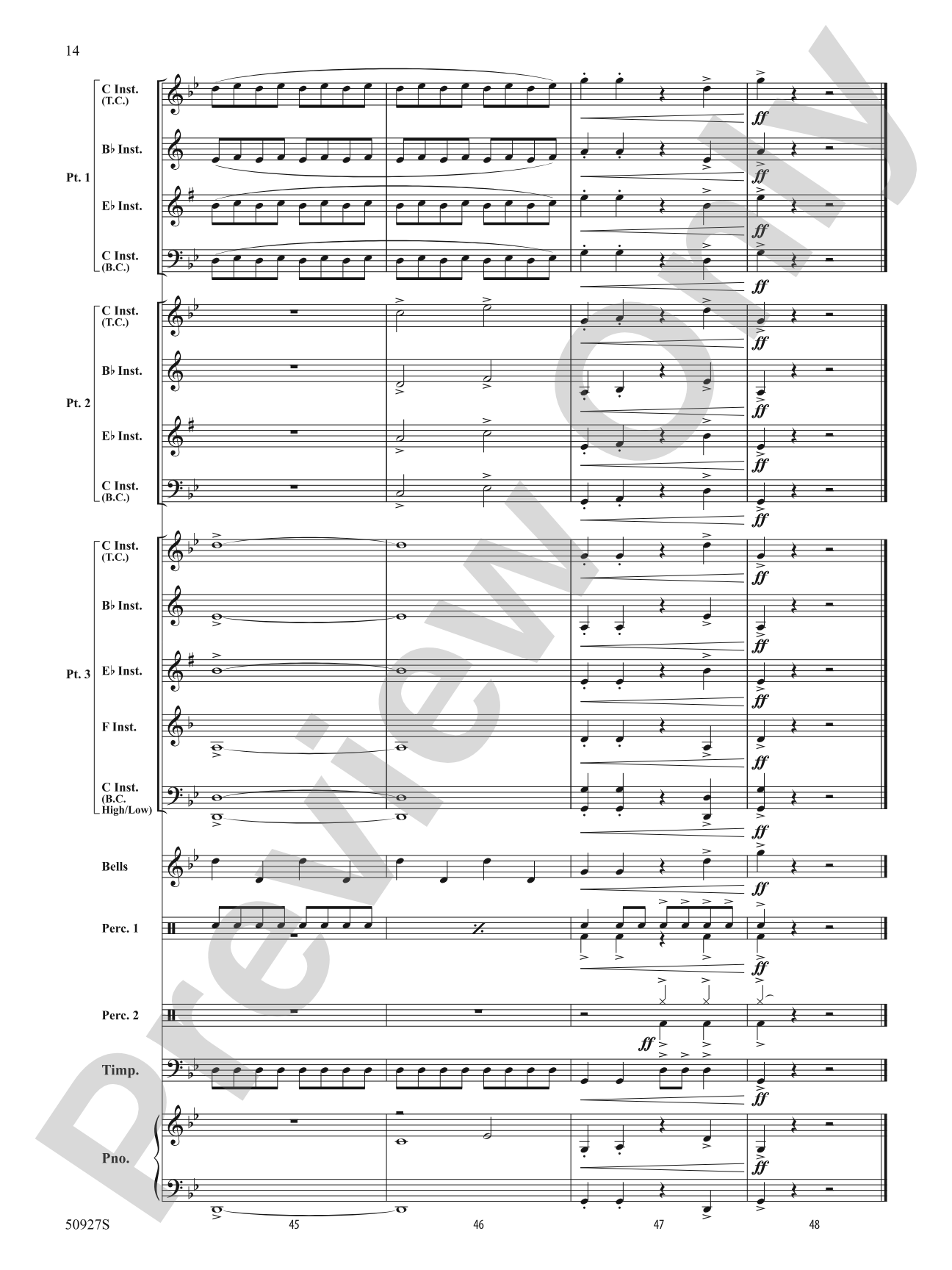 Thor's Hammer: Flexible Band/String Ensemble Score & Parts