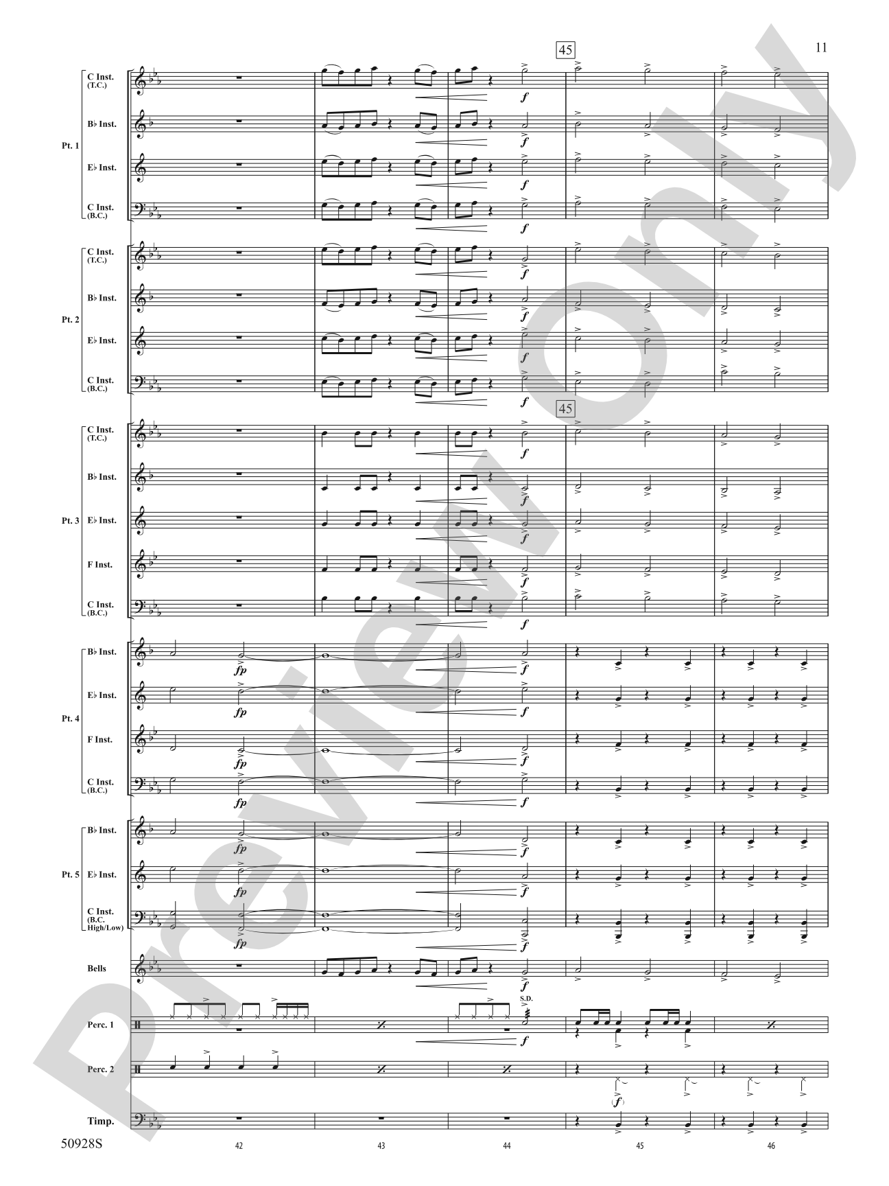 Fanfare for the Faithful: Concert Band Conductor Score & Parts