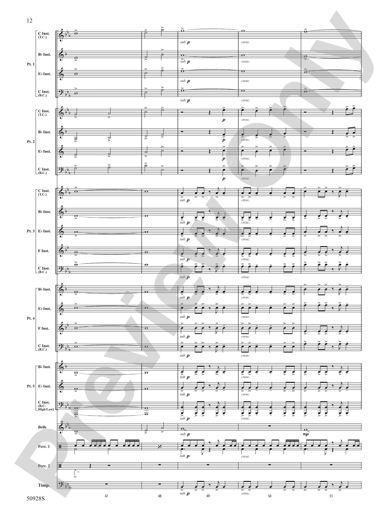 Fanfare for the Faithful: Concert Band Conductor Score & Parts