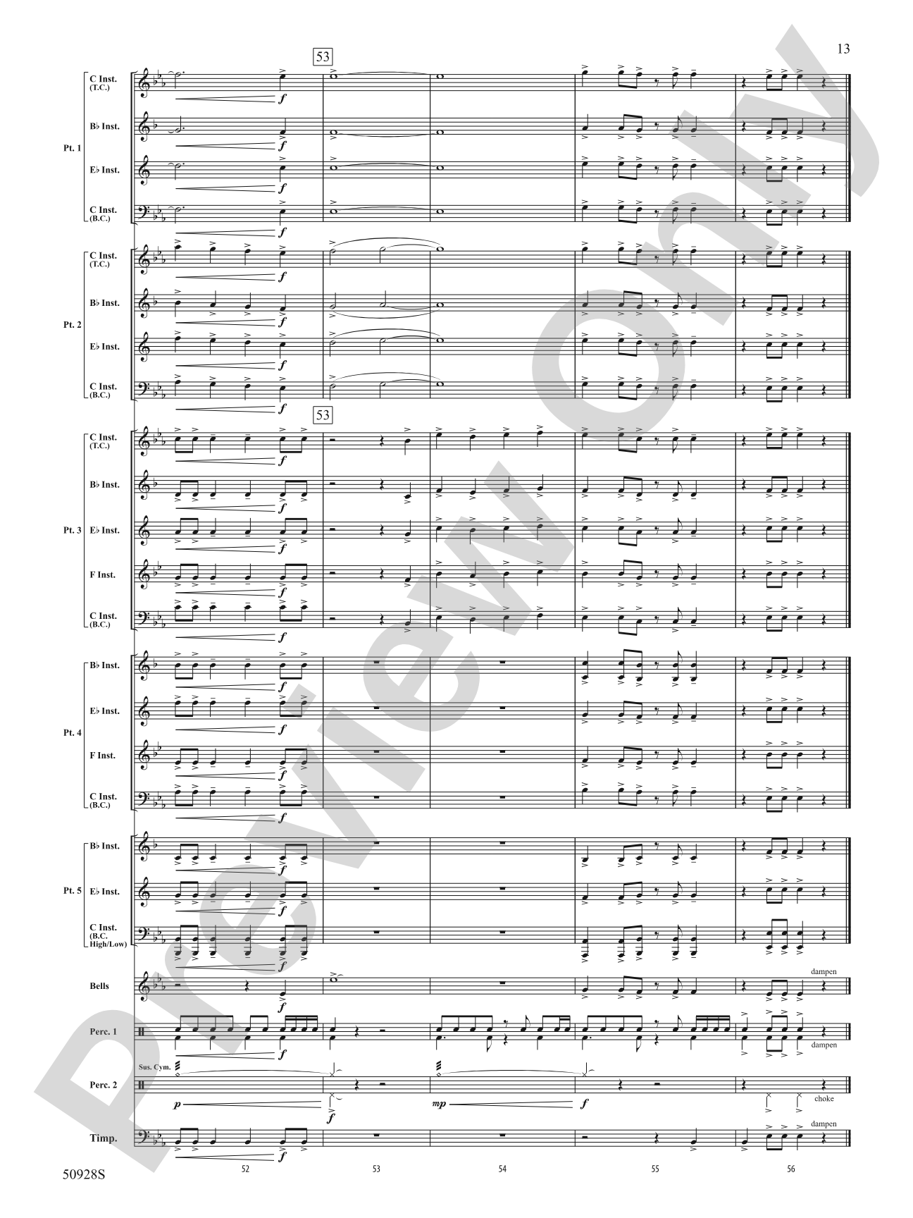 Fanfare for the Faithful: Concert Band Conductor Score & Parts
