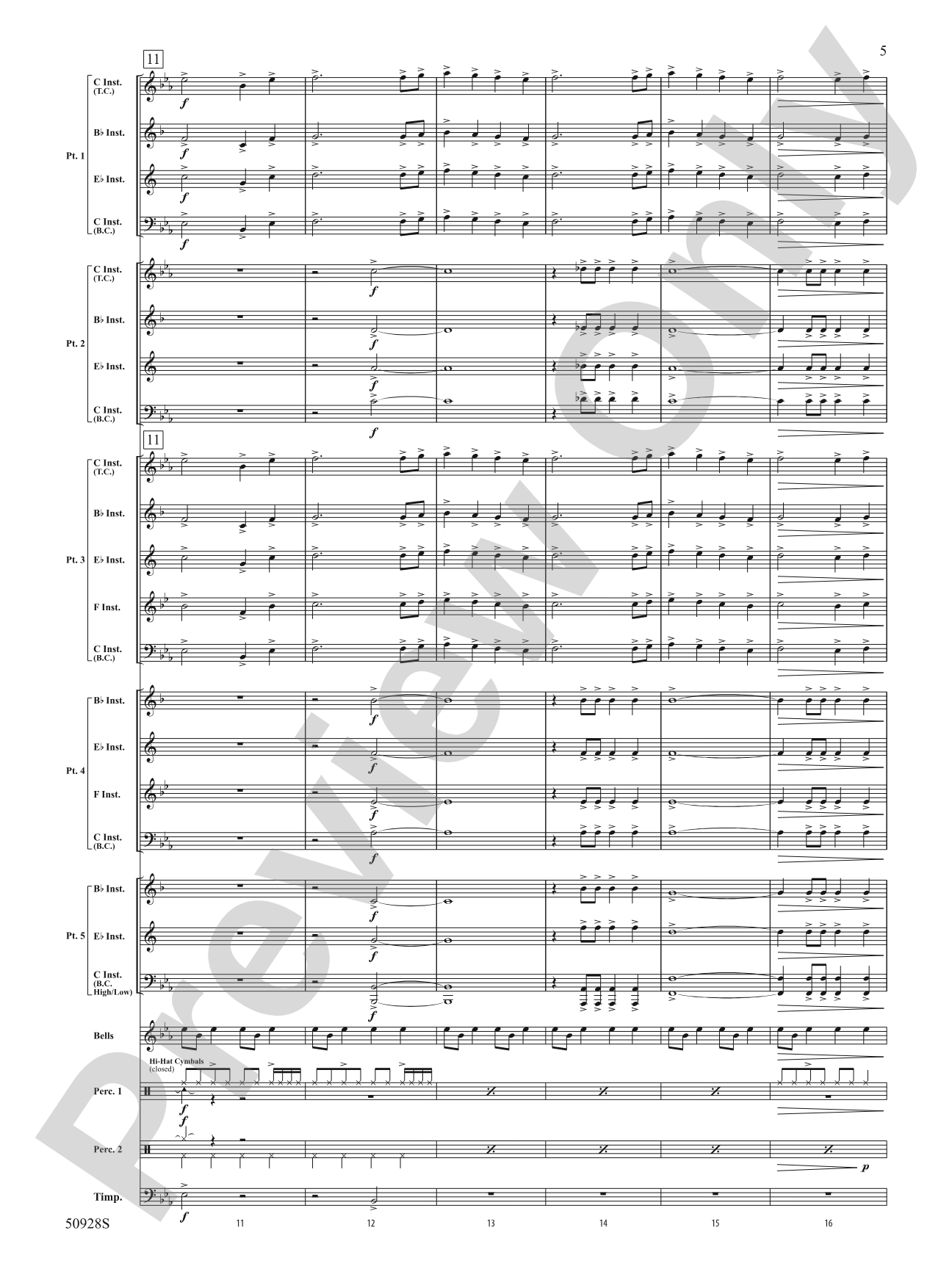 Fanfare for the Faithful: Concert Band Conductor Score & Parts