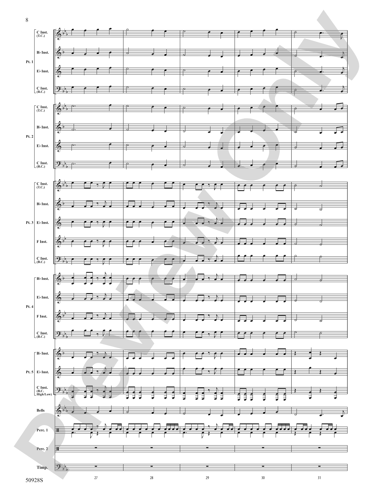 Fanfare for the Faithful: Concert Band Conductor Score & Parts